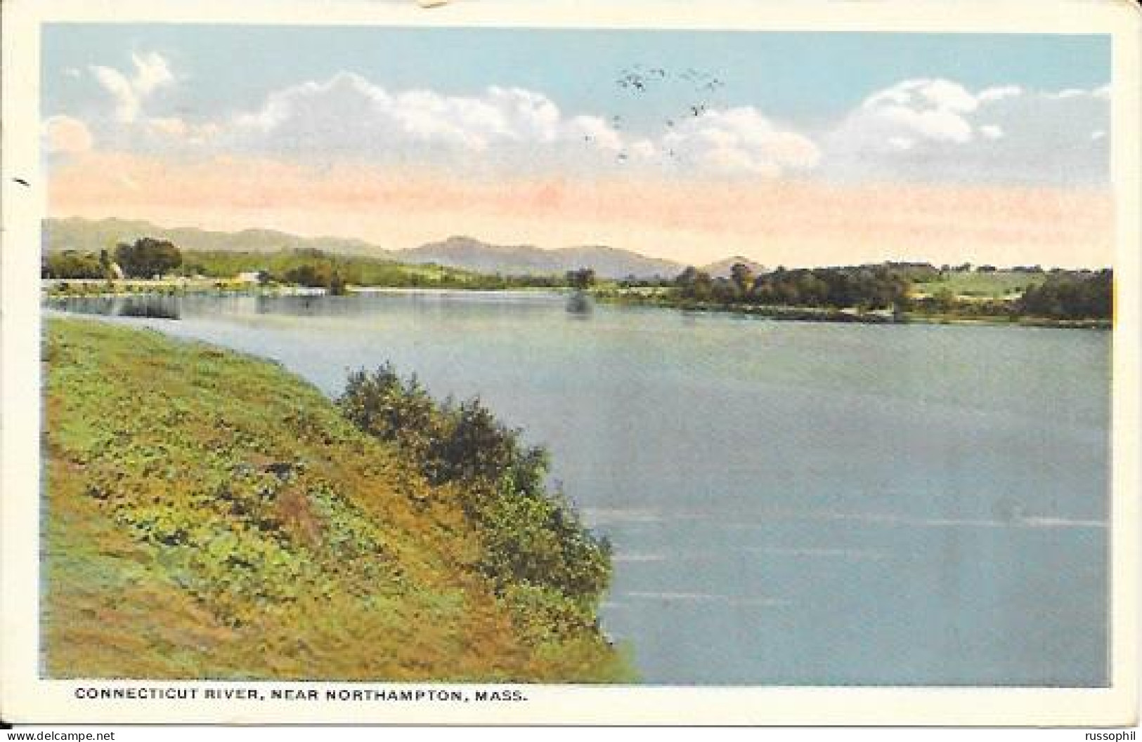 USA - CONNECTICUT RIVER, NEAR NORTHAMPTON, MASS. - PUB. C.T. AMERIVAN ART - 1923 - Northampton