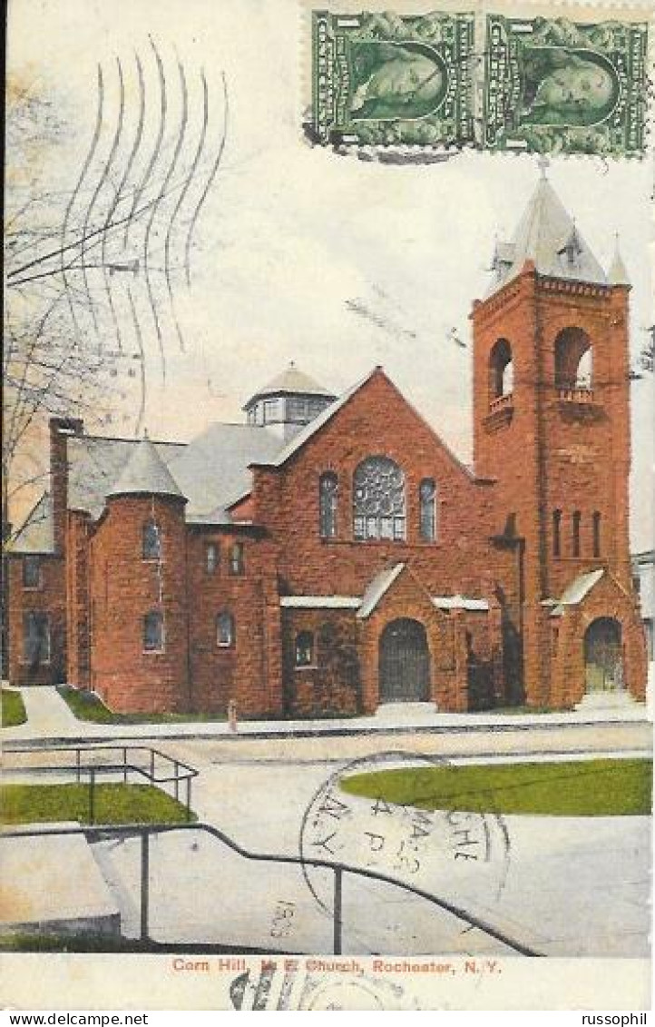 USA - CORN HILL, M. E. CHURCH, ROCHESTER, N. Y. - PUB. ROCHESTER NEWS - 1908 - Rochester