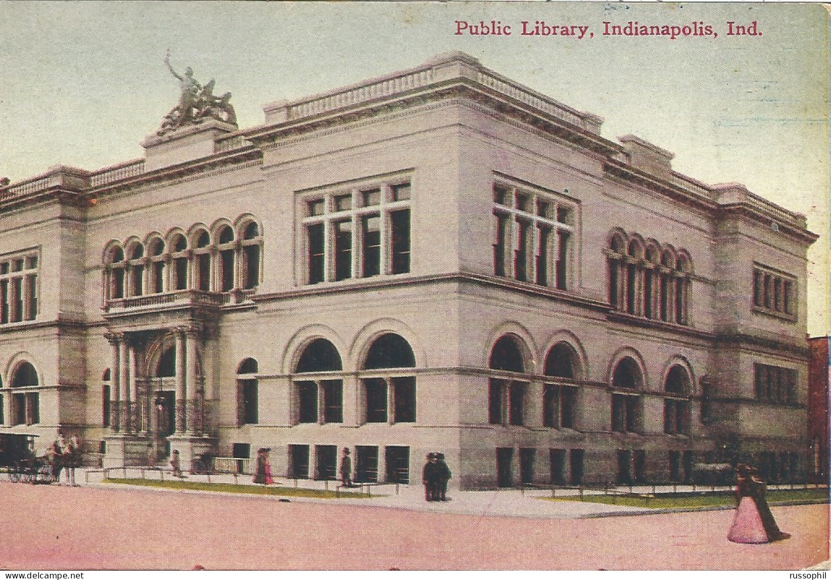 USA - PUBLIC LIBRARY, INDIANAPOLIS, IND. - PUB. MAJESTIC N° 77 - 1909  - Indianapolis