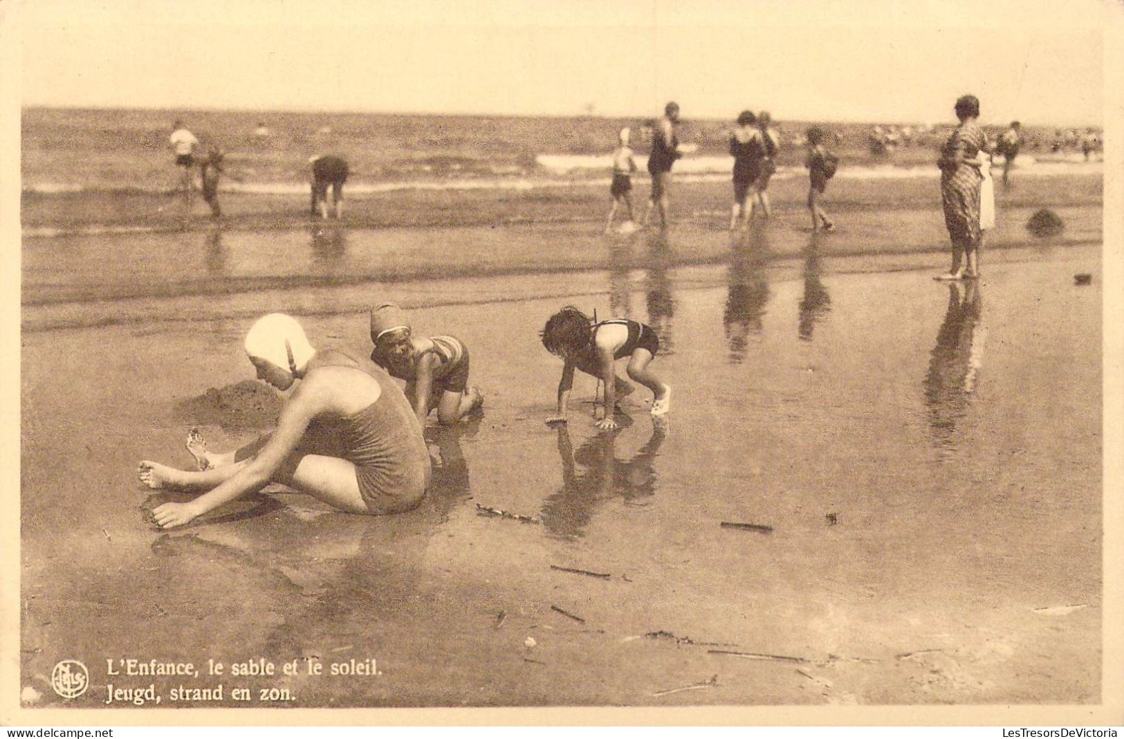 BELGIQUE - Wenduine - L'Enfance, Le Sable Et Le Soleil - Carte Postale Ancienne - Wenduine