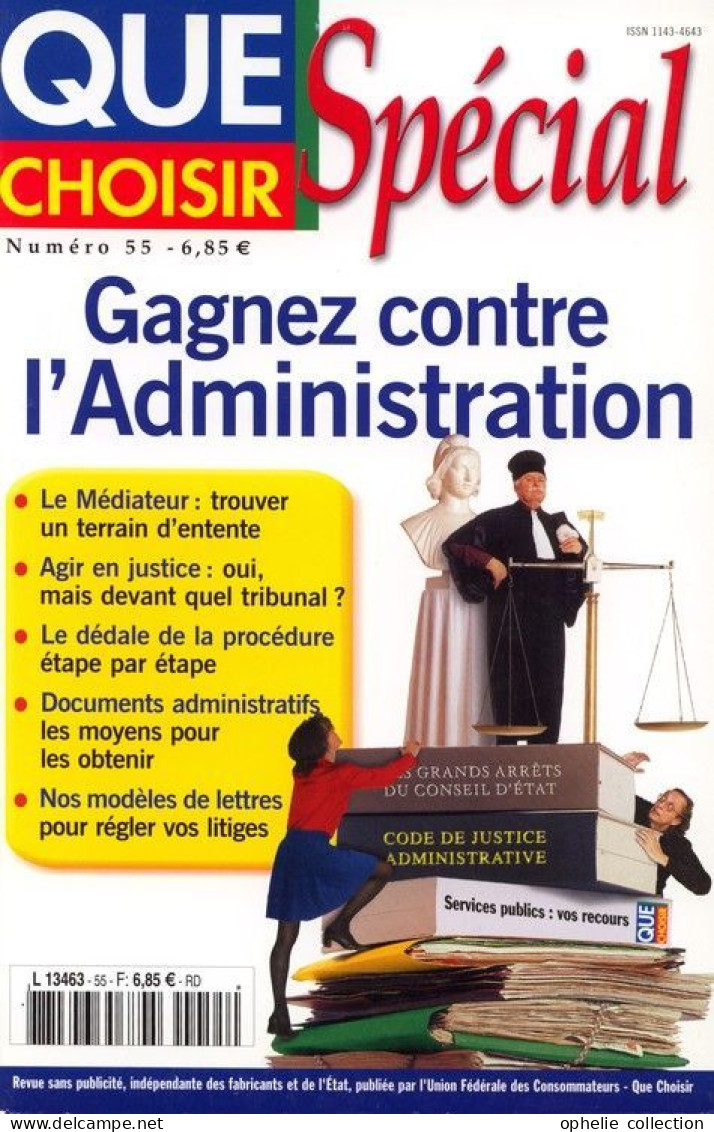 Que Choisir Spécial N° 55 : Gagnez Contre L'administration - - Right