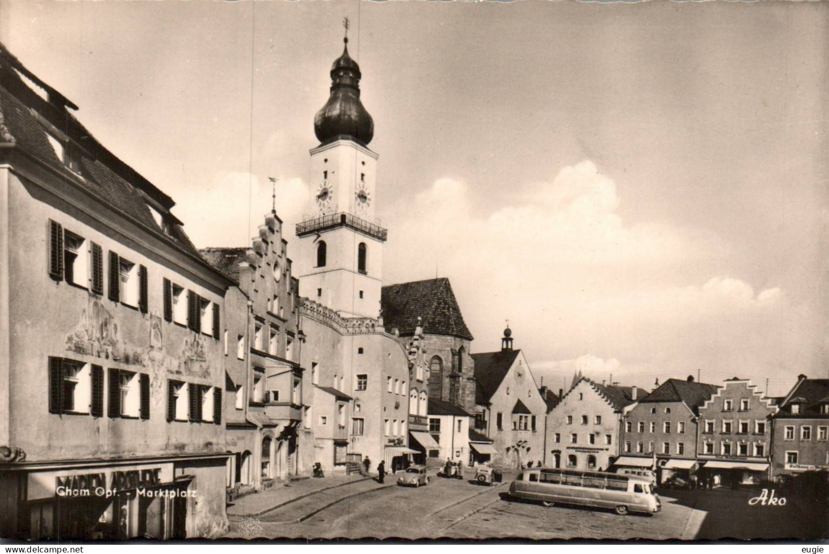 2250/ Cham, Marktplatz, Oude Bus - Cham