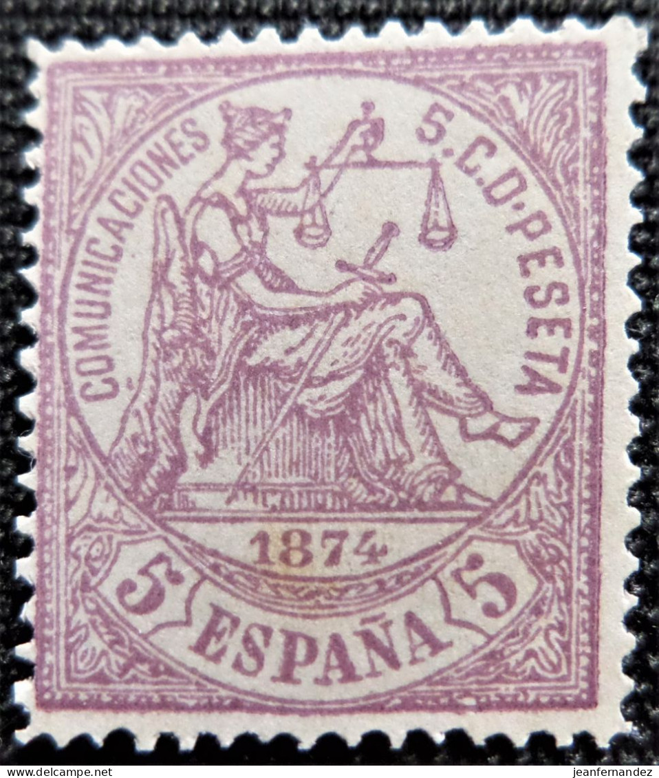 Espagne 1874 Justice   Edifil  N°  144  FAUX Pour Boucher Une Case - Nuovi