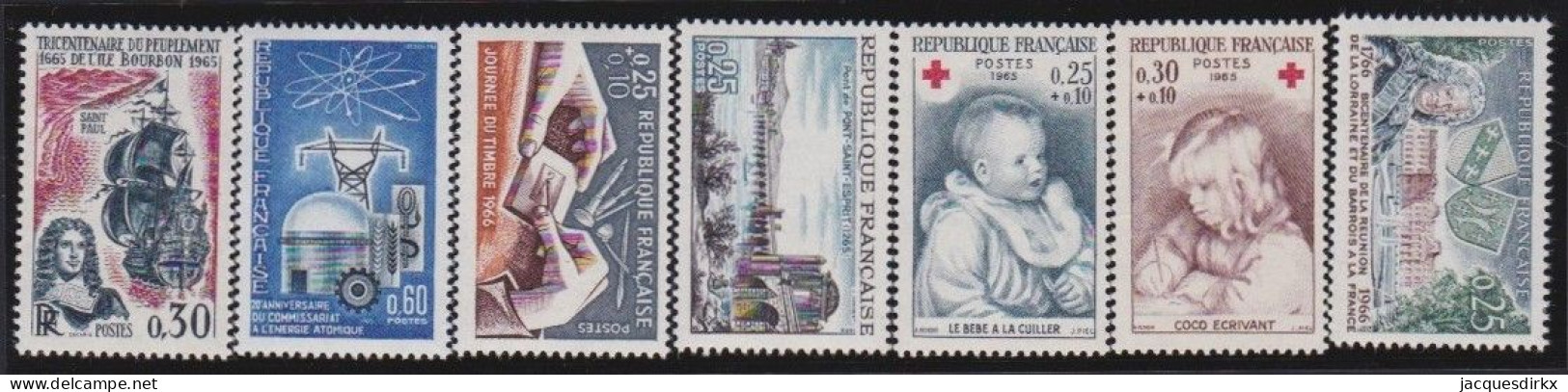 France  .  Y&T   .   7 Timbres   .     **      .     Neuf Avec Gomme Et SANS Charnière - Neufs