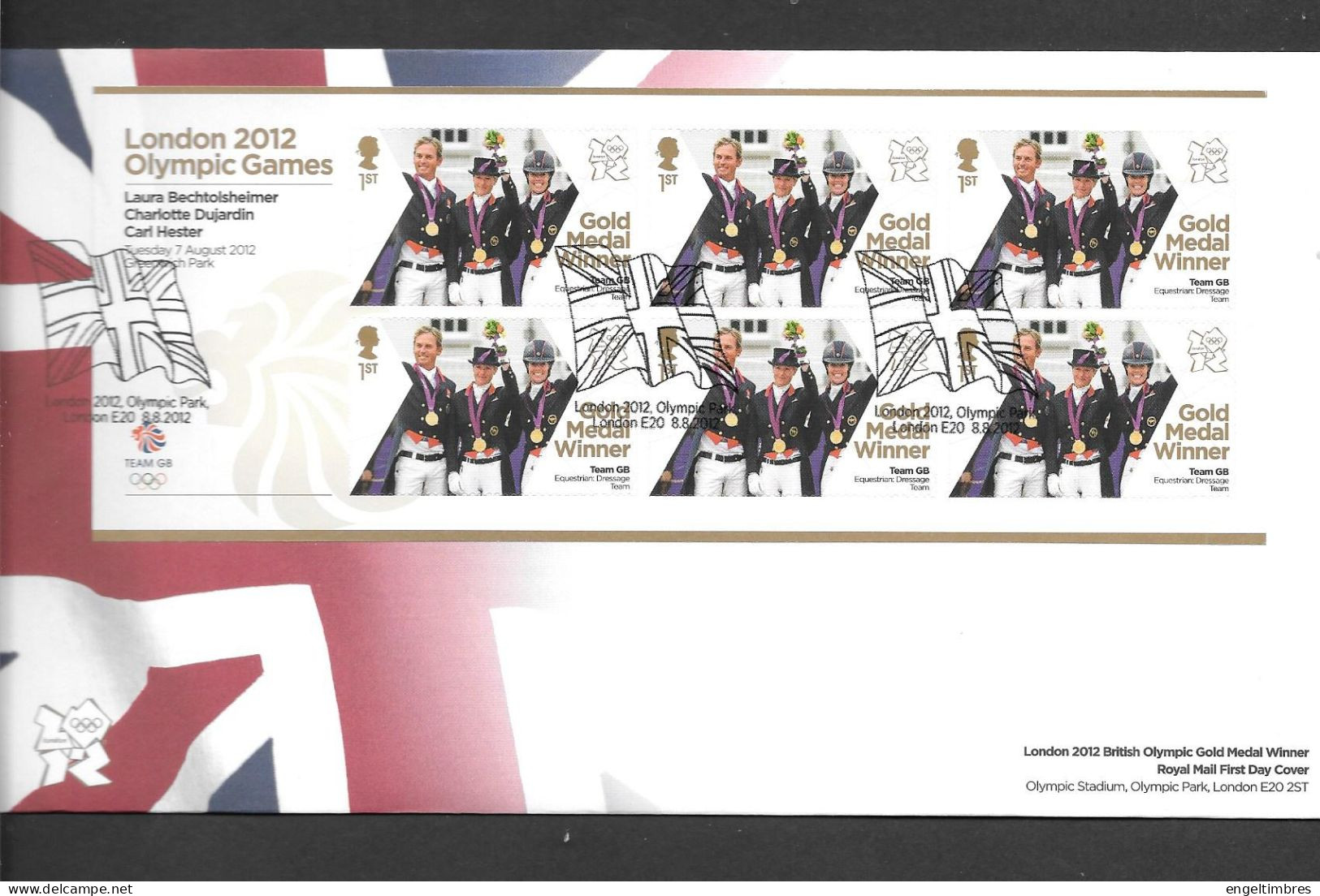 Gb 2012 Olympics GOLD MEDAL WINNER Sheet Of 6 Stamps  FDC -- EQUESTRIAN JUMPING TEAM SEE  NOTES SEE NOTES - Unused Stamps