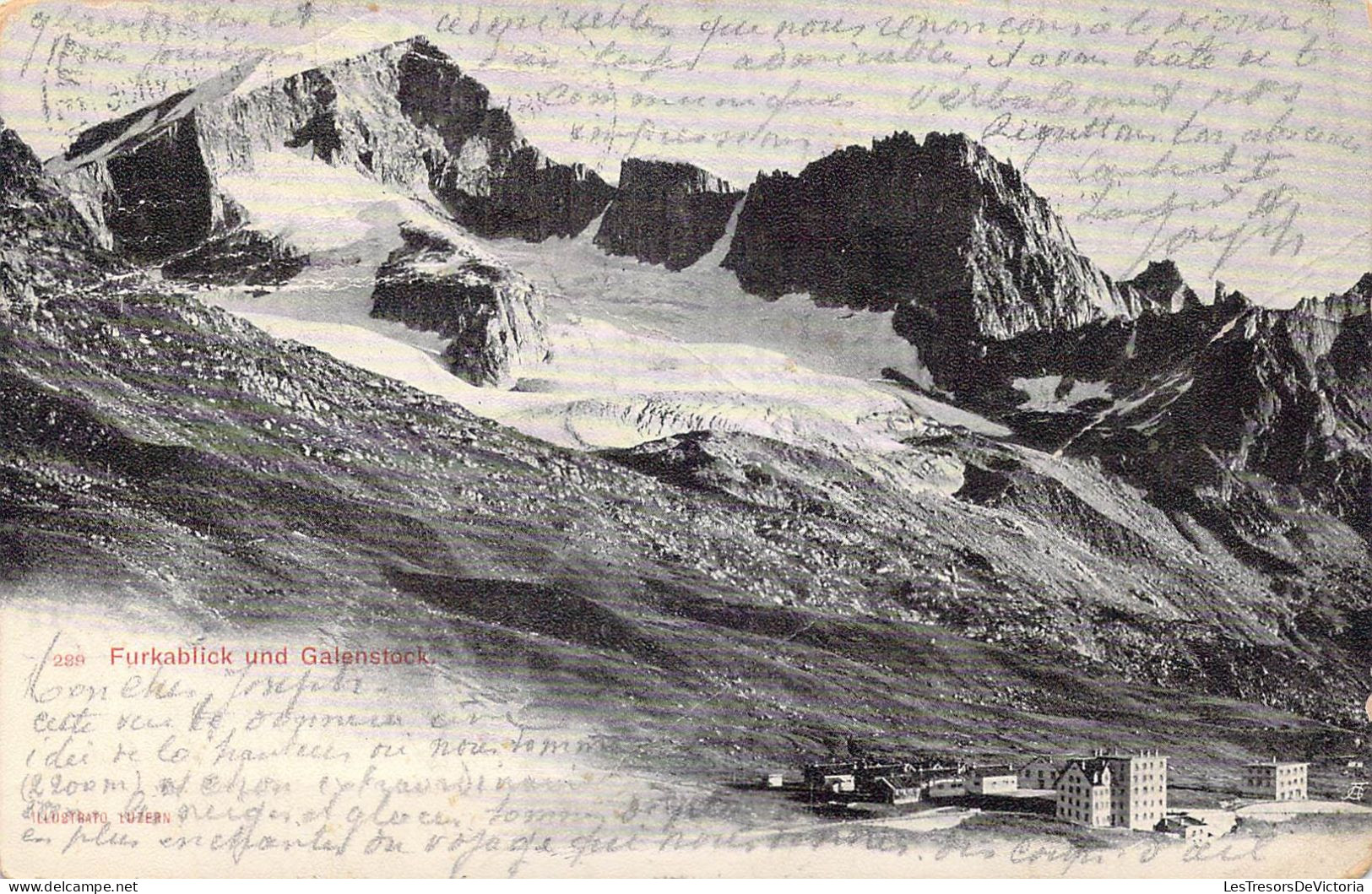 SUISSE - Furkablick Und Galenstock - Carte Postale Ancienne - Lens