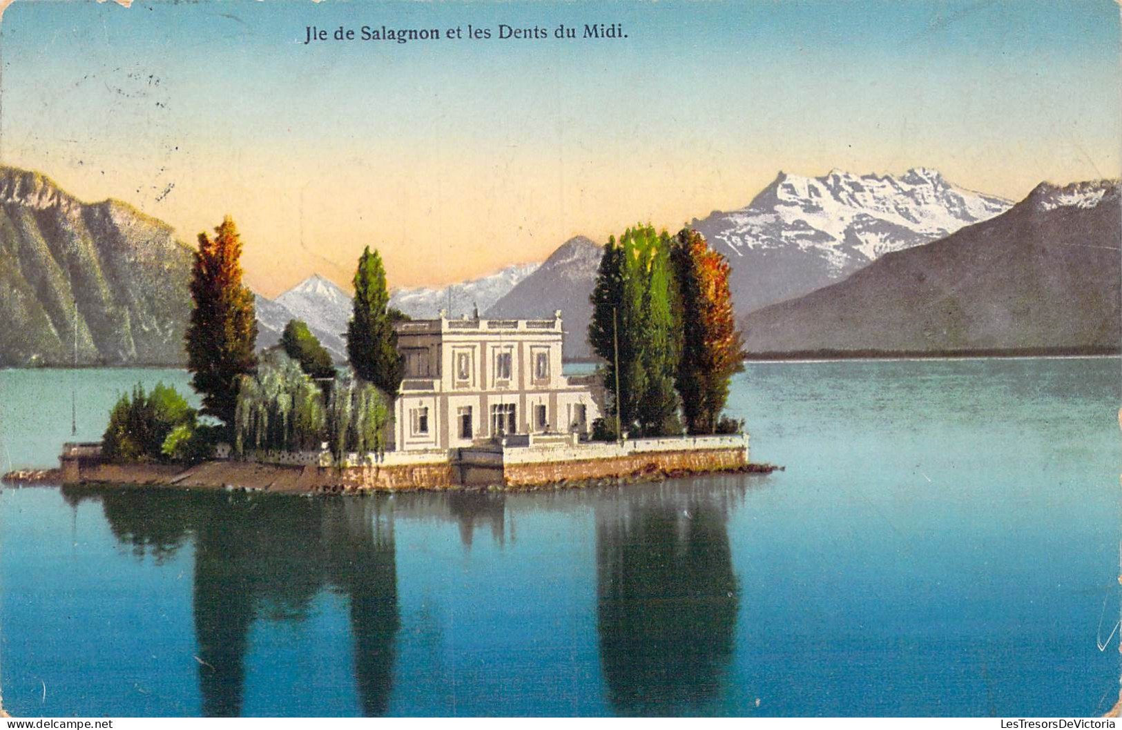 SUISSE - Ile De Salagnon Et Les Dents Du Midi - Carte Postale Ancienne - Sonstige & Ohne Zuordnung