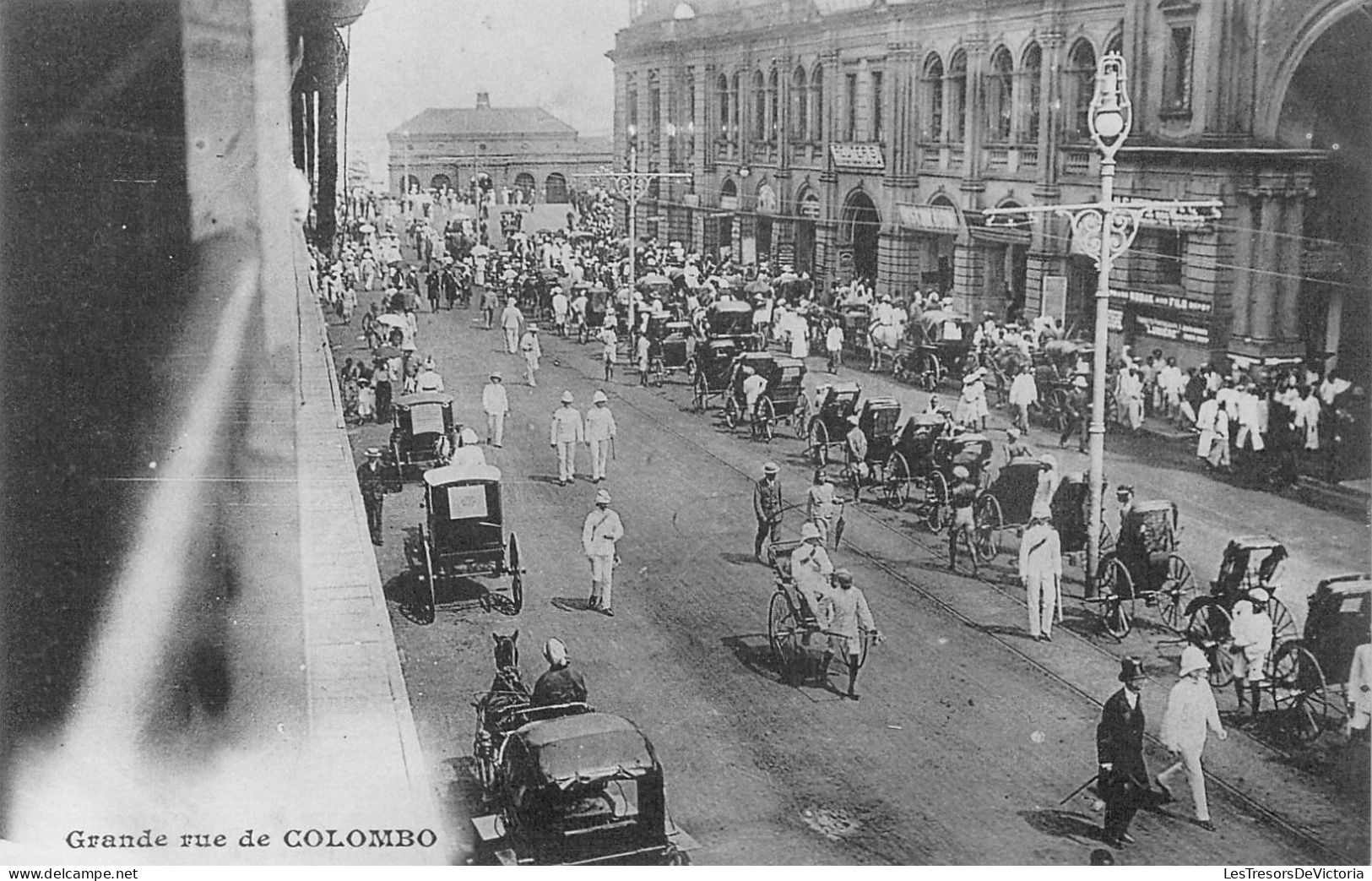 SRI LANKA - Colombo - Grande Rue De Colombo - Carte Postale Ancienne - Sri Lanka (Ceylon)