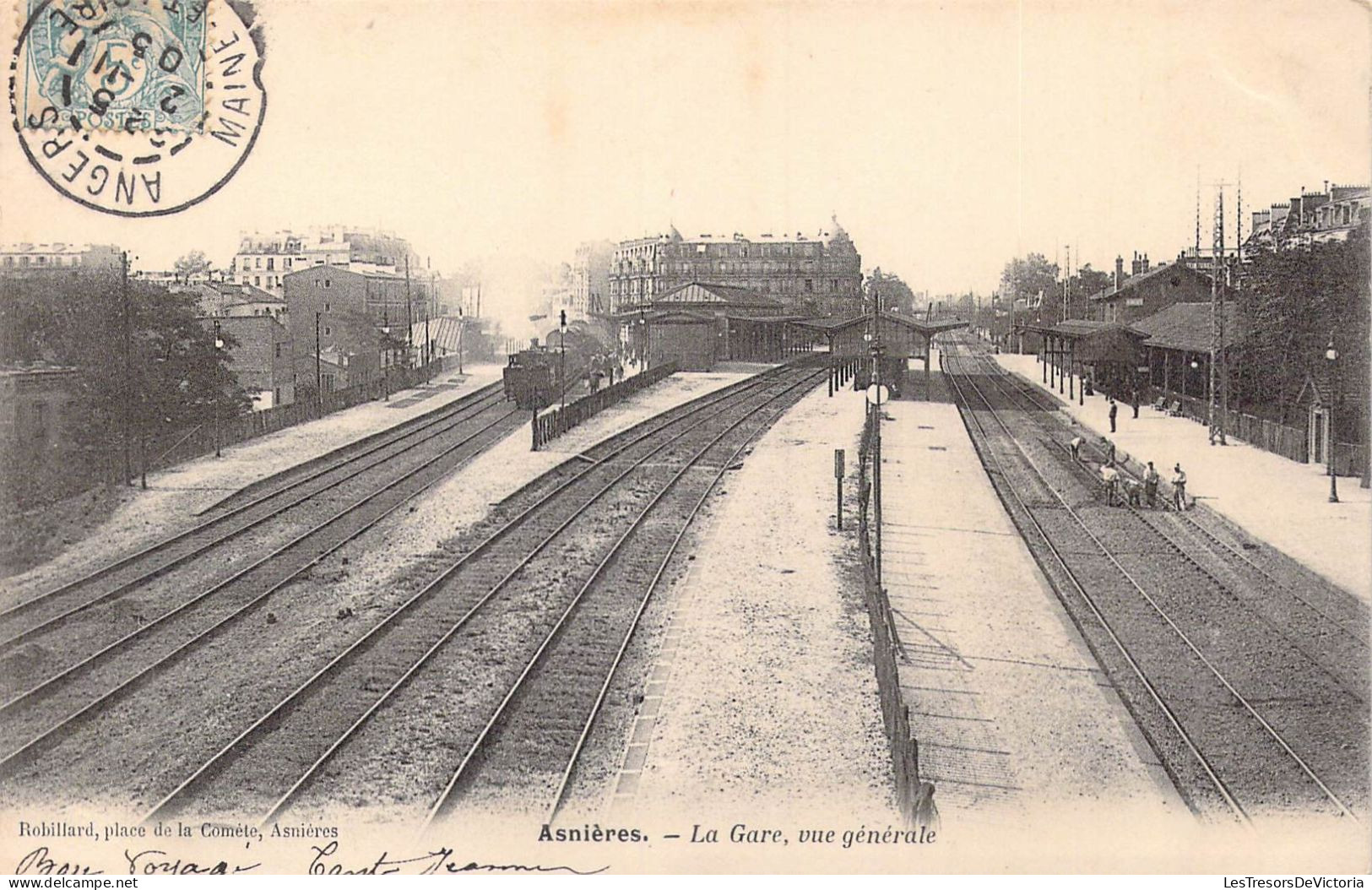 FRANCE - 92 - Asnières - La Gare, Vue Générale - Carte Postale Ancienne - Asnieres Sur Seine