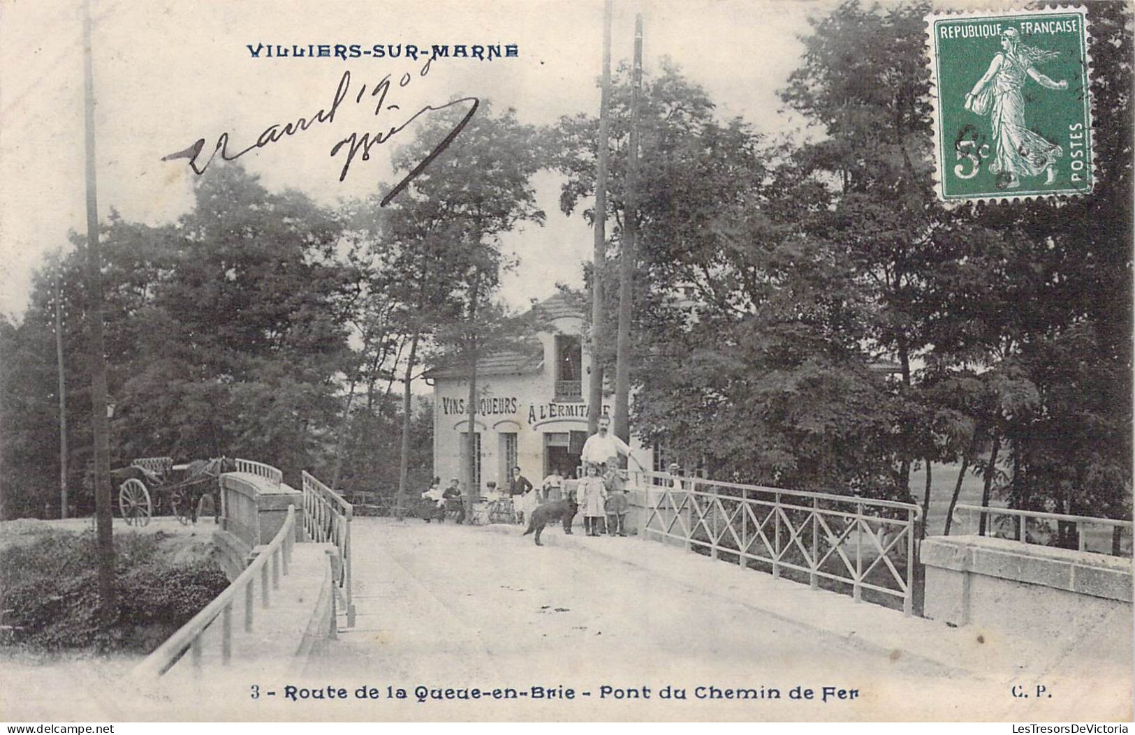 FRANCE - 94 - Villiers Sur Marne - Route De La Queue-en-Brie - Pont Du Chemin De Fer - Carte Postale Ancienne - Villiers Sur Marne