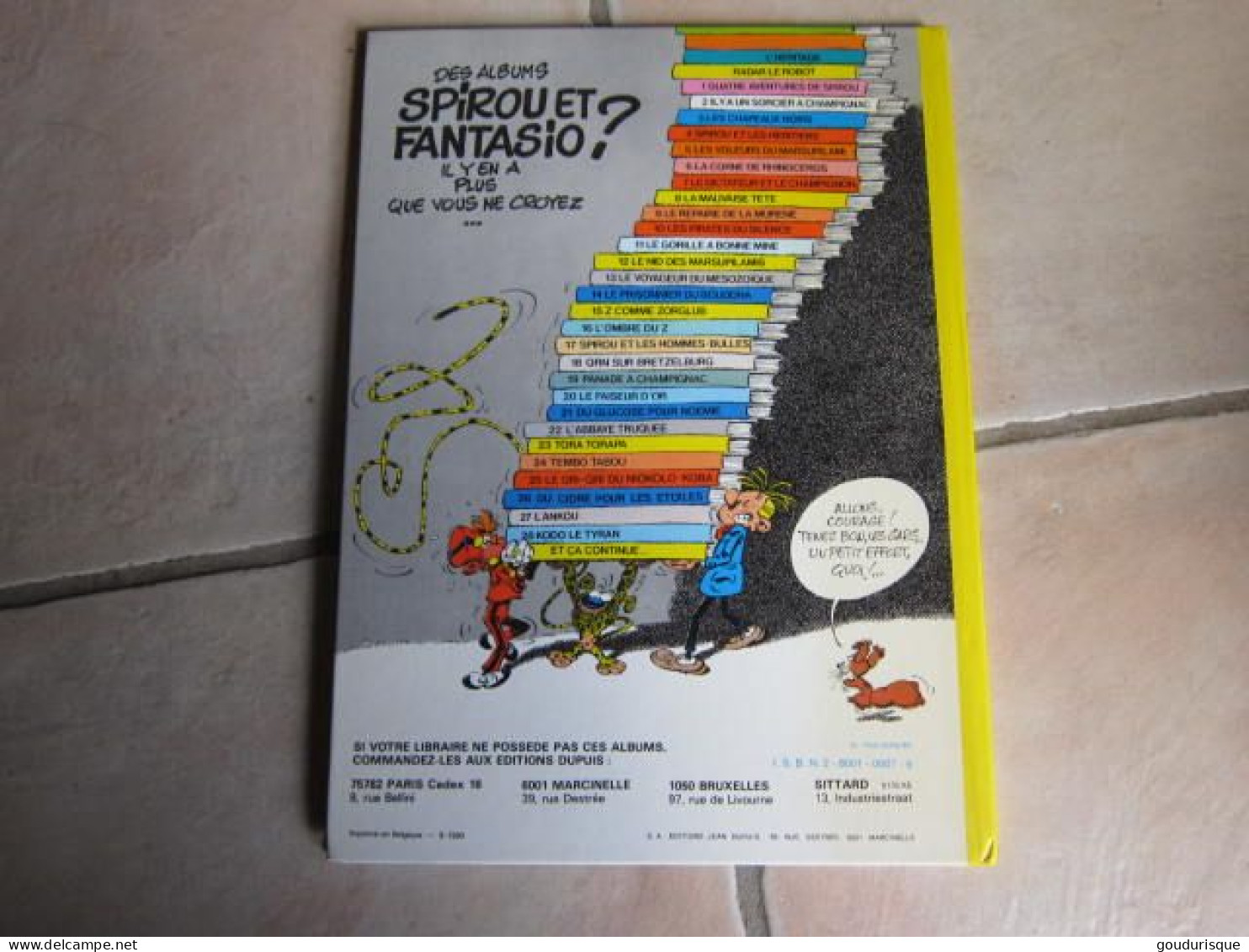 SPIROU ET FANTASIO T5 LES VOLEURS DE MARSUPILAMI  FRANQUIN - Spirou Et Fantasio