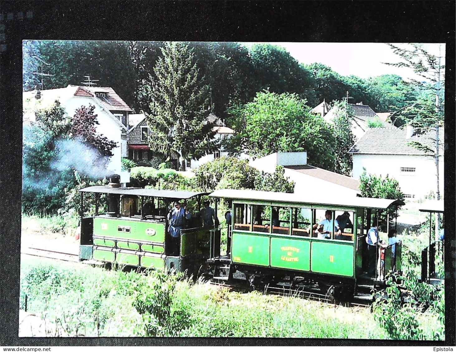 ►Train Locomotive Rame Tramway Vapeur  - Courbe  De Butry - Butry