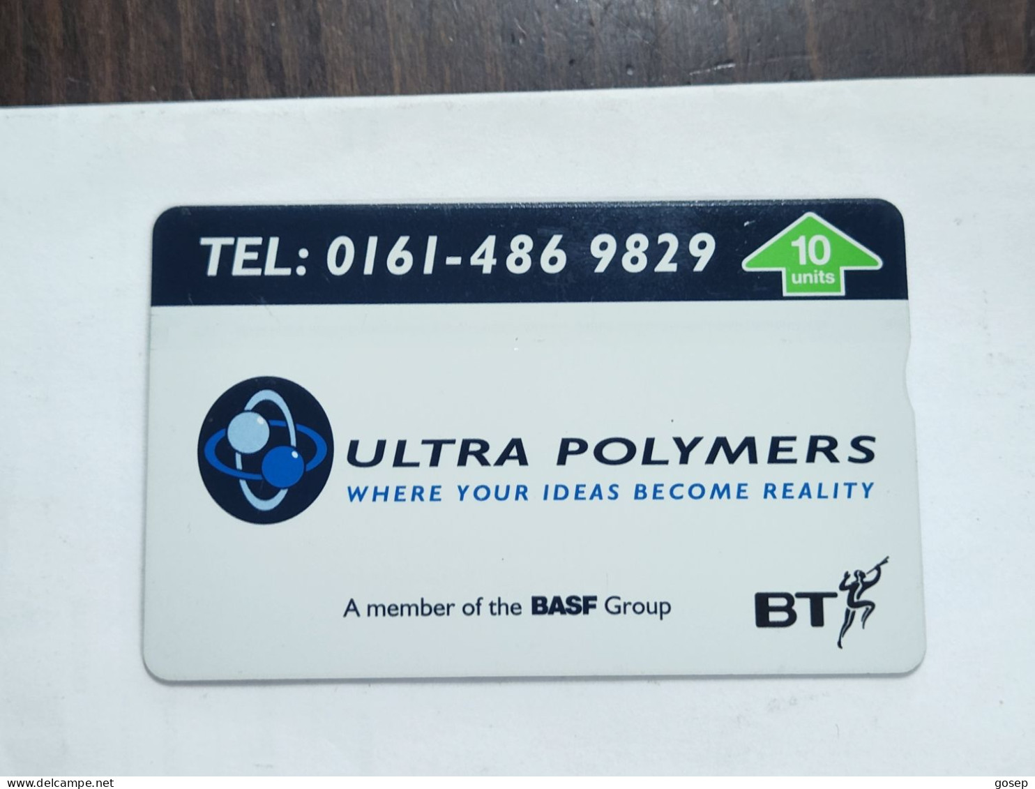 United Kingdom-(BTP337)-ULTRA POLYMERS-(338)-(10units)(510D62813)(tirage-2.500)(Price Cataloge-5.00£-mint) - BT Edición Privada