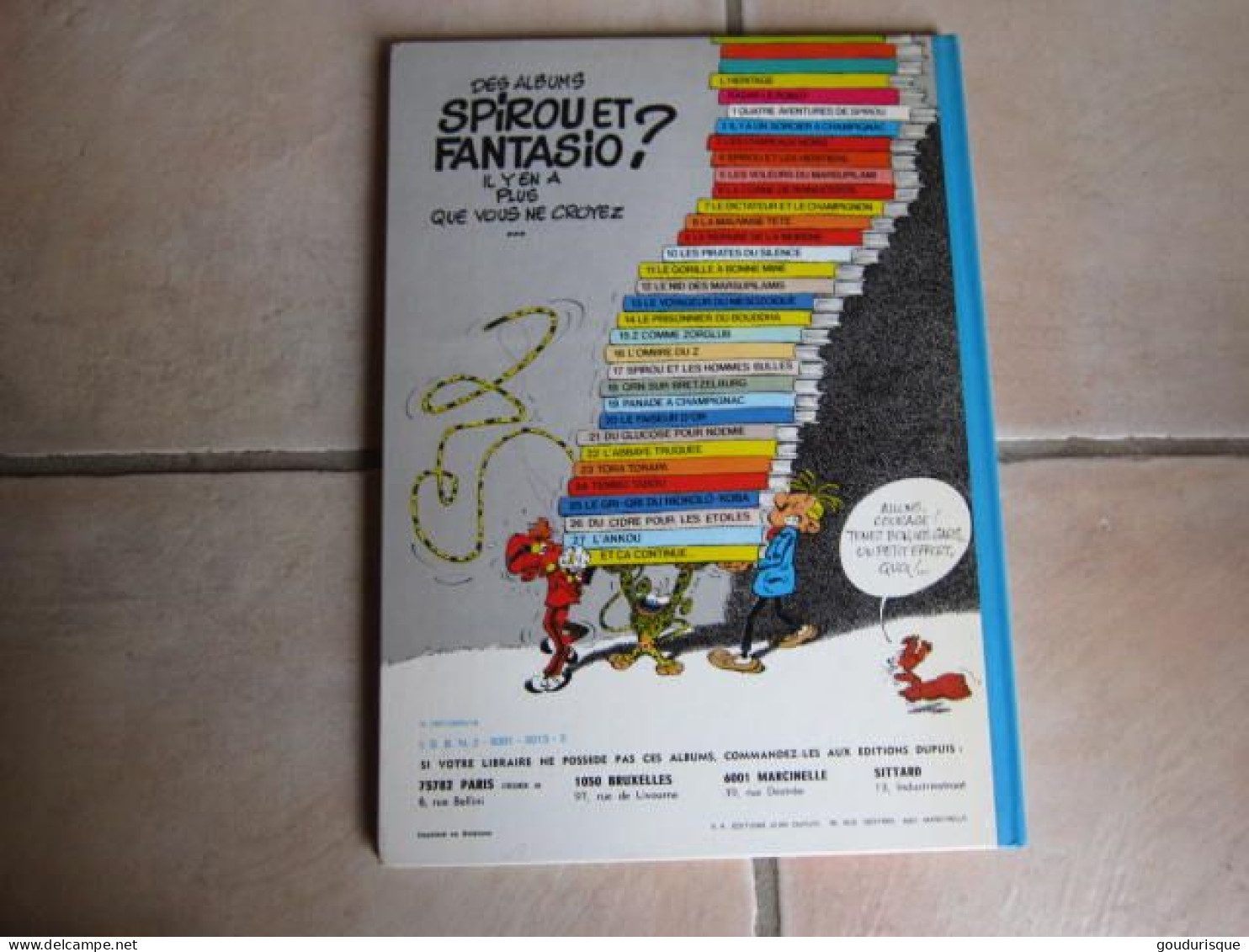 SPIROU T11 LE GORILLE A BONNE MINE  FRANQUIN - Spirou Et Fantasio