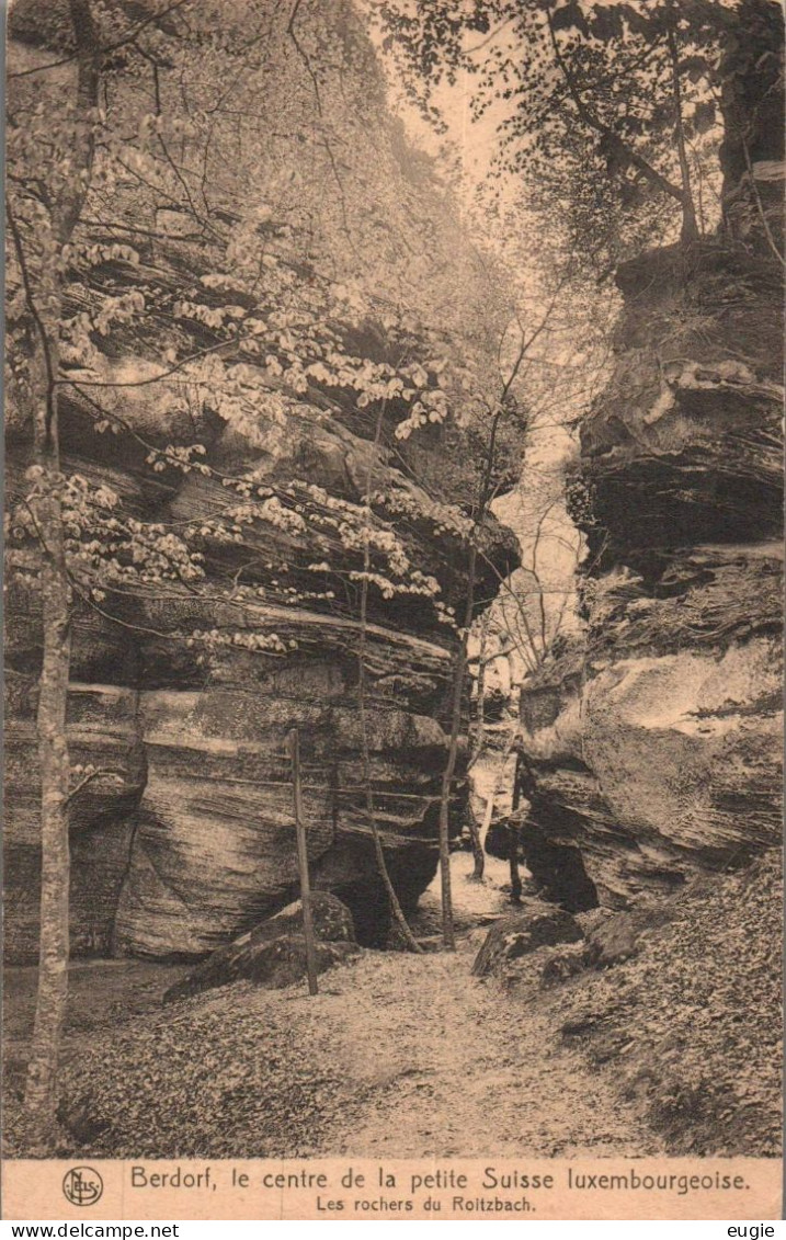 2269/ Berdorf Hotel Scharff En Face De L'eglise, Les Rochers De Roltzbach - Berdorf