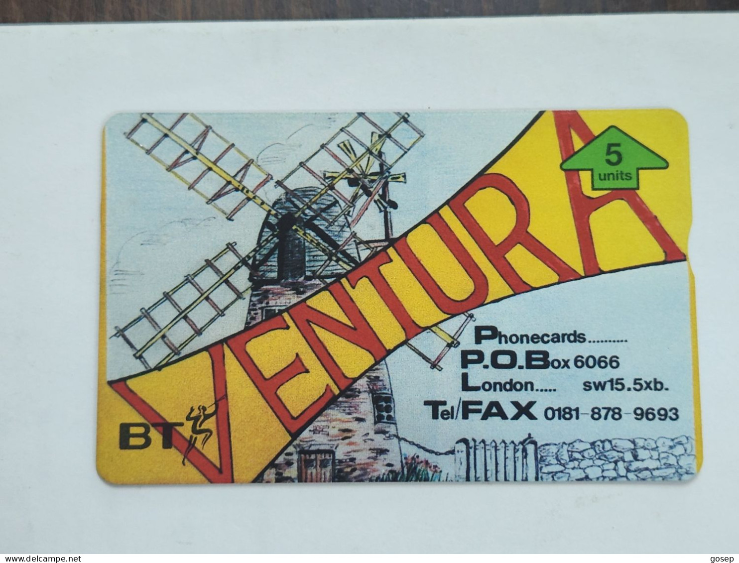 United Kingdom-(BTP342)-VENTURA-WINDMILL-(350)-(5units)(505E07749)(tirage-1.000)(price Catalogue-10.00£-mint) - BT Privé-uitgaven