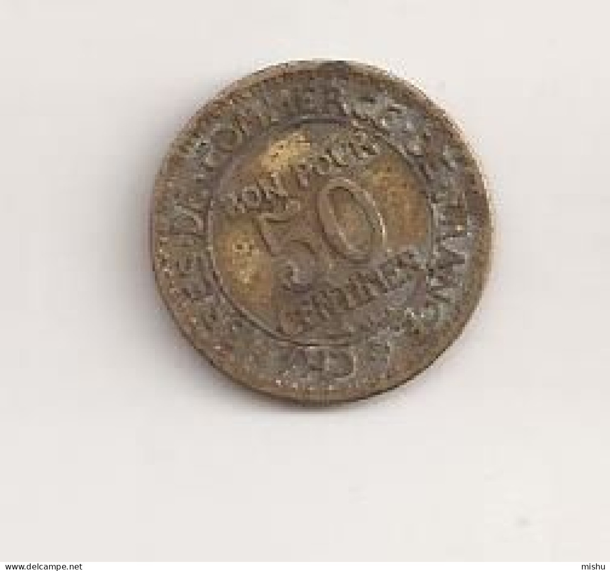 France 50 Centimes 1923 Cent Cents Centimes V1 - Other & Unclassified