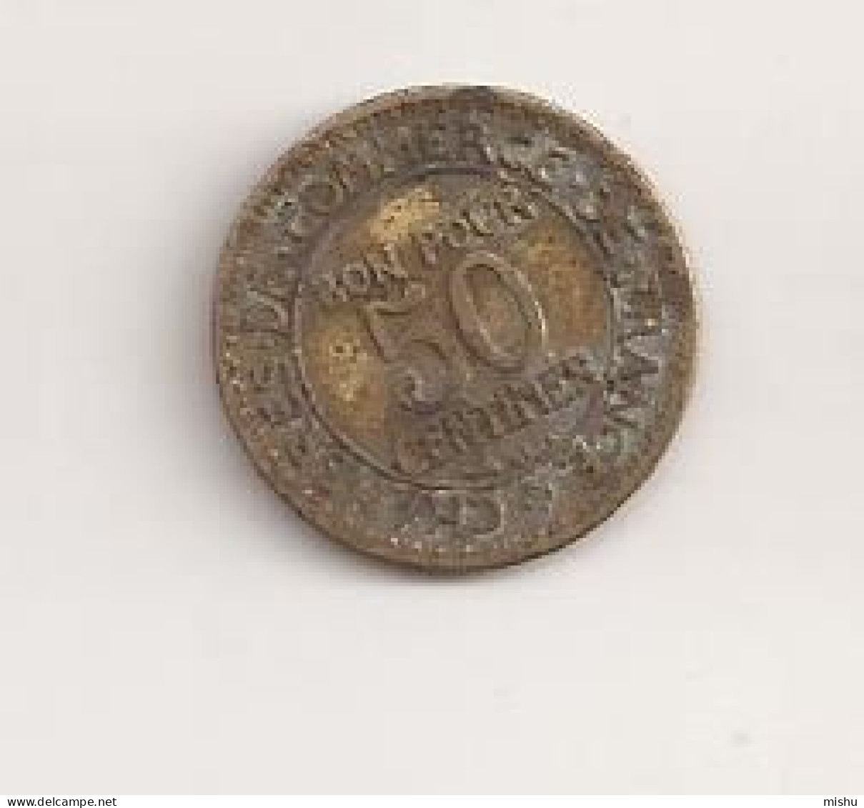 France 50 Centimes 1923 Cent Cents Centimes V1 - Autres & Non Classés