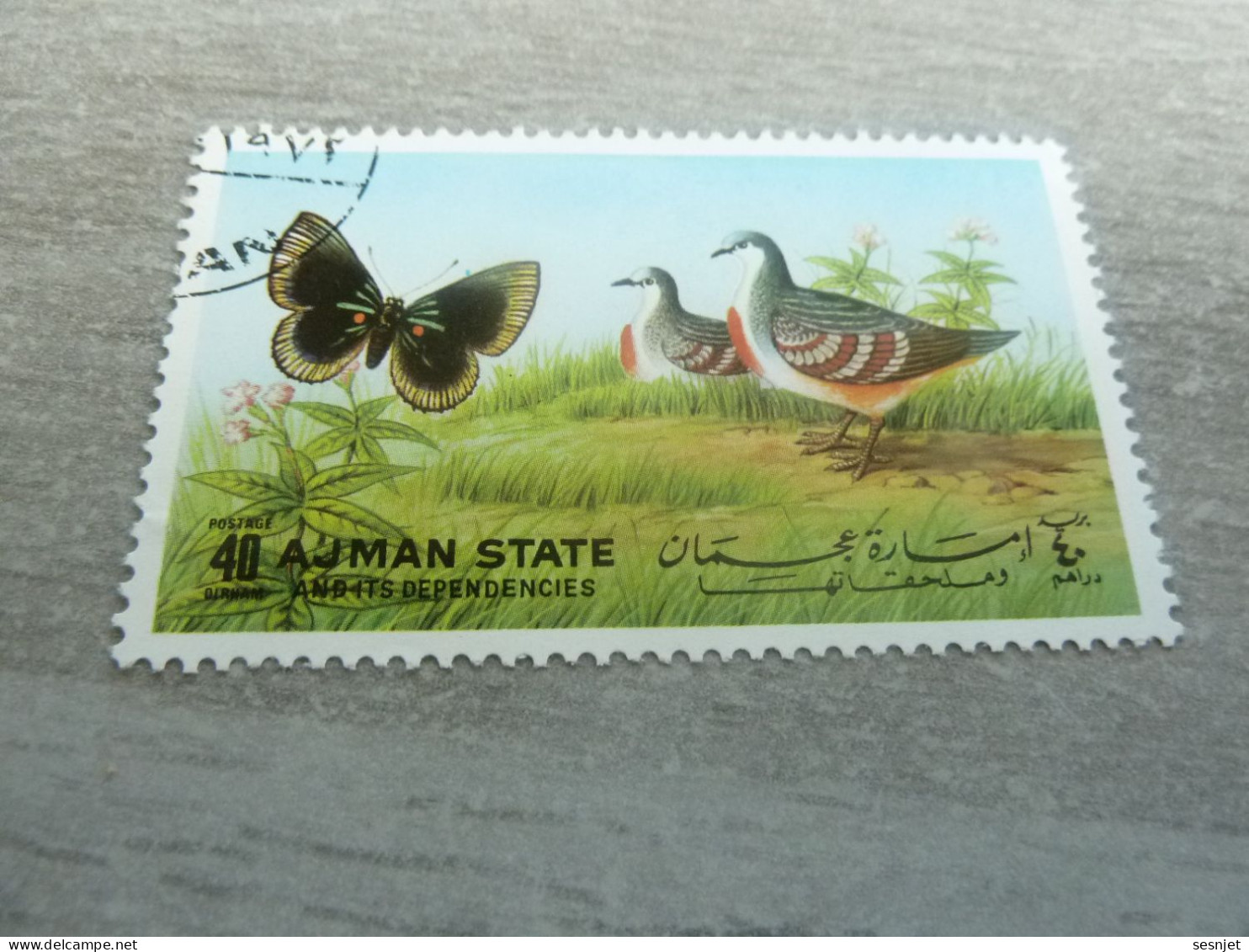 Ajman - State And Its Dependencies - Faune - Postage - 50 Dirhams - Multicolore - Oblitéré - - Grey Partridge