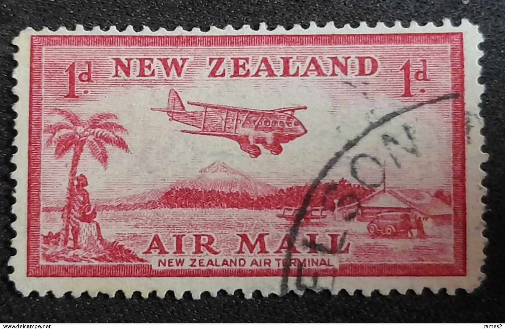 Nouvelle-Zélande > Poste Aérienne Oblitérés  N° 6 - Airmail