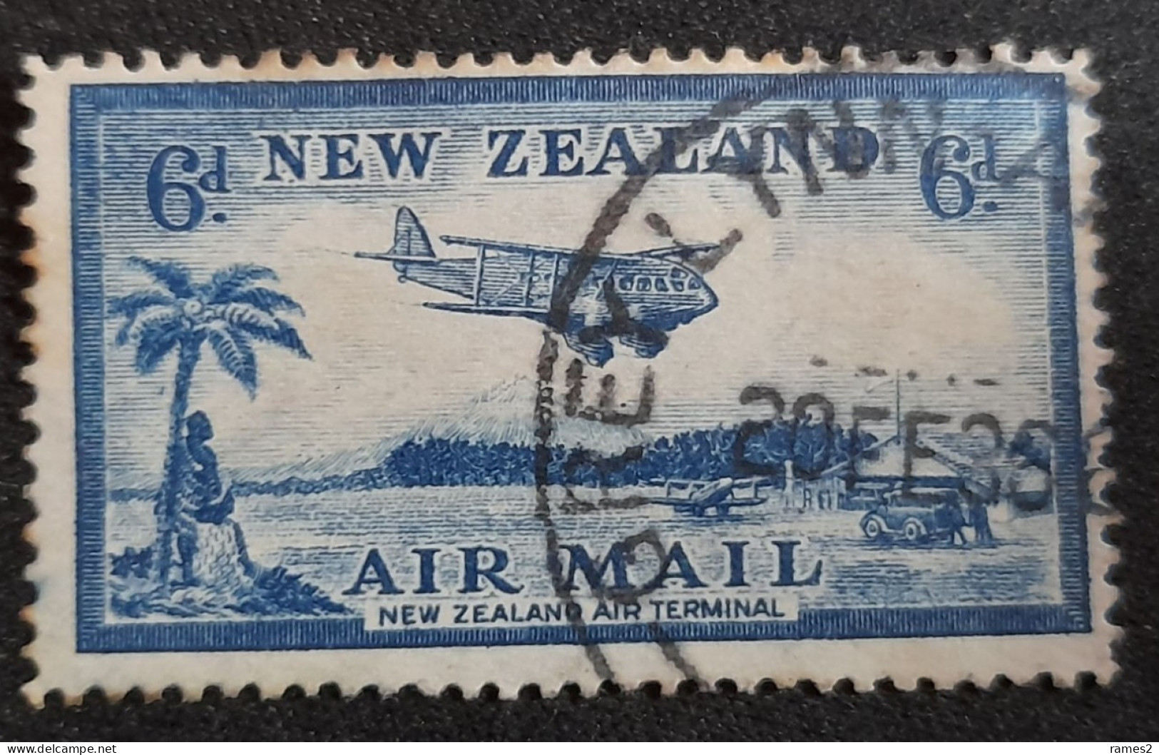 Nouvelle-Zélande > Poste Aérienne Oblitérés  N° 8 - Luftpost
