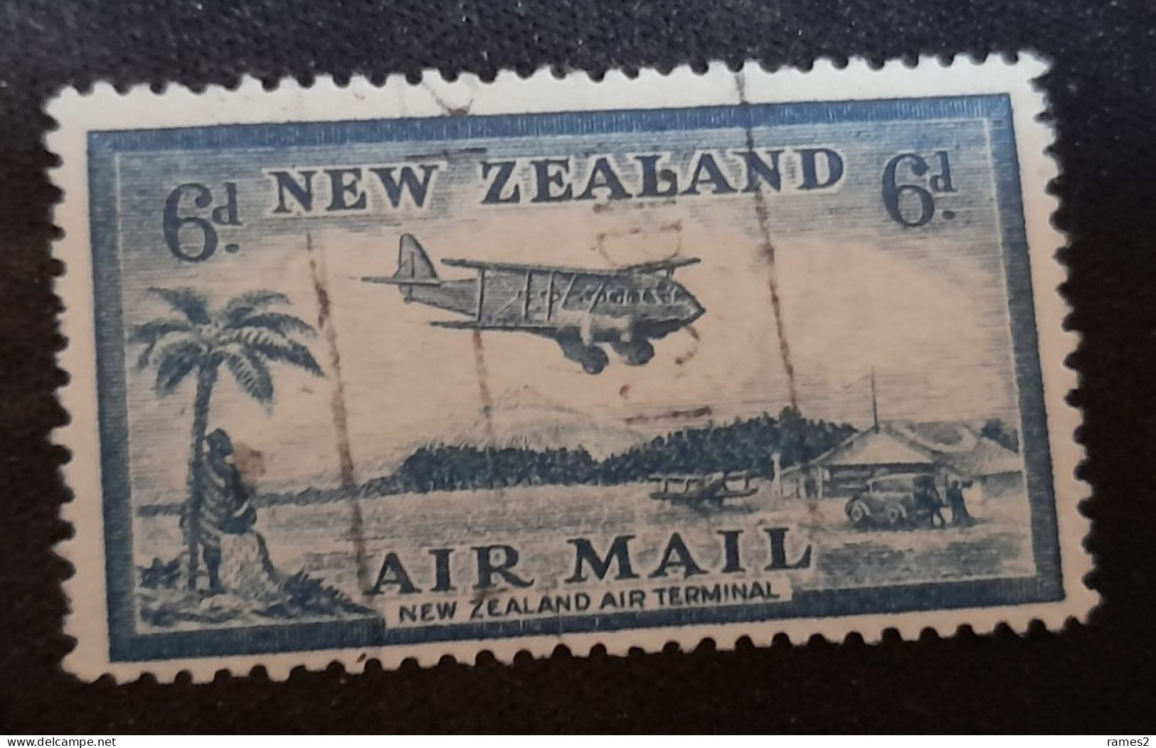 Nouvelle-Zélande > Poste Aérienne Oblitérés  N° 8 - Airmail