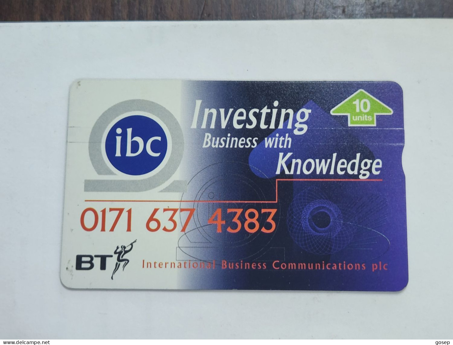 United Kingdom-(BTP351)-INTERNATIONAL BUSINESS-(363)-(10units)(510D35214)(tirage-3.050)(price Catalogue-5.00£-mint) - BT Privé-uitgaven