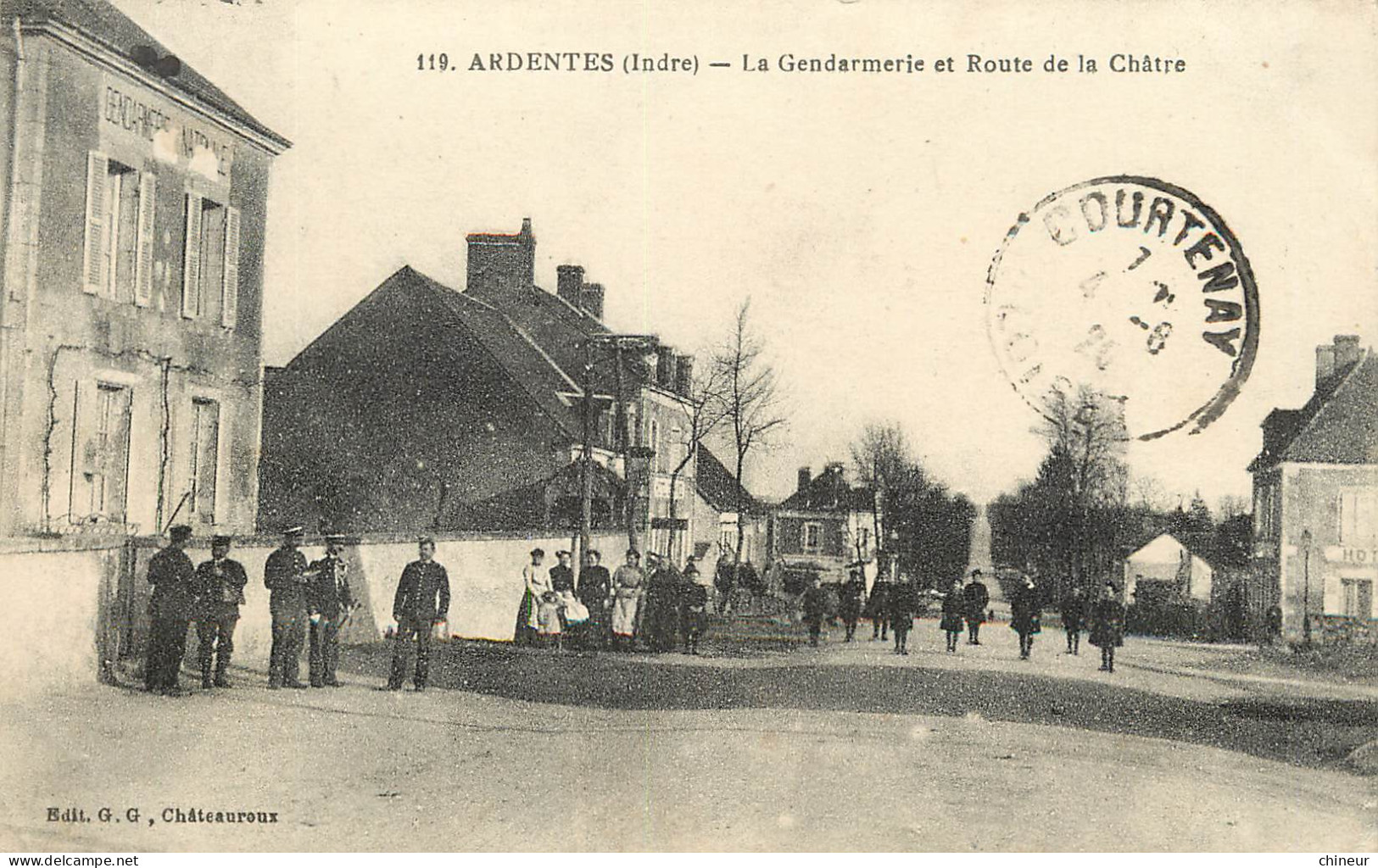 ARDENTES LA GENDARMERIE ET ROUTE DE LA CHATRE - Other & Unclassified