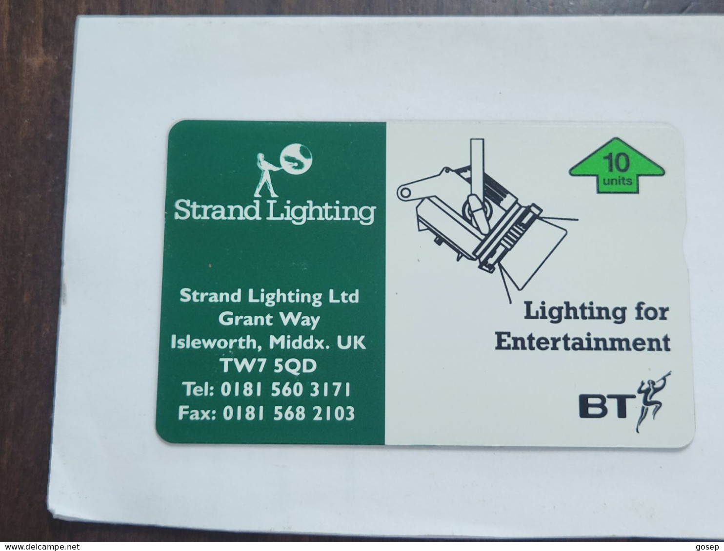 United Kingdom-(BTP353)-STRAND LIGHTING-(365)-(10units)(510D73695)(tirage-2.000)(price Catalogue-5.00£-mint) - BT Emissions Privées