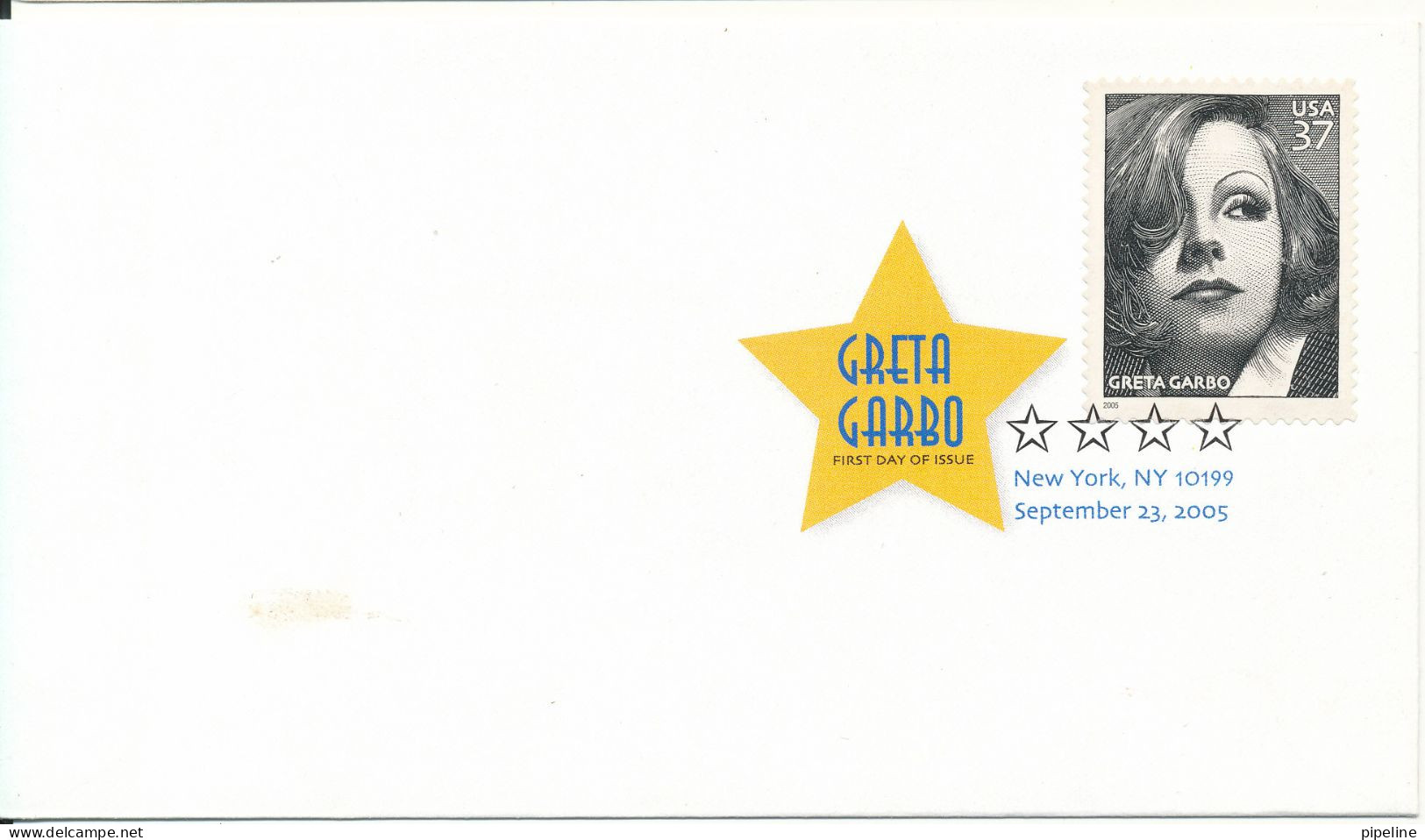 USA FDC New York 23-9-2005 Greta Garbo - 2001-2010