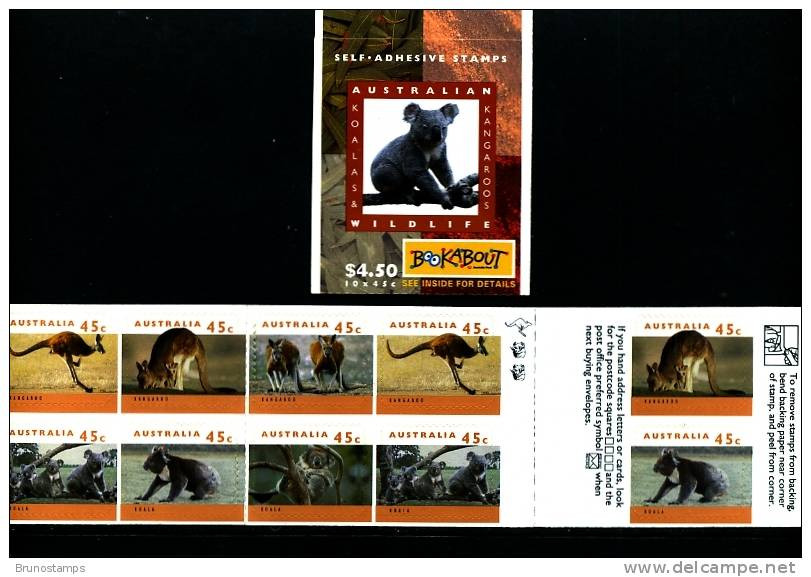 AUSTRALIA - 1994  $ 4.50 KOALAS & KANGAROOS BOOKLET 1 KANGAROO  2 KOALAS REPRINT MINT NH SG SB85 - Carnets