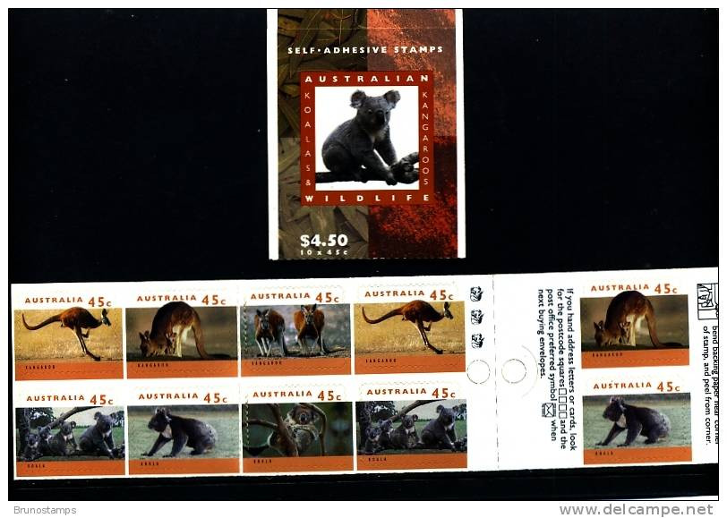 AUSTRALIA - 1994  $ 4.50 KOALAS & KANGAROOS BOOKLET  3 KOALAS  REPRINT MINT NH SG SB85 - Carnets