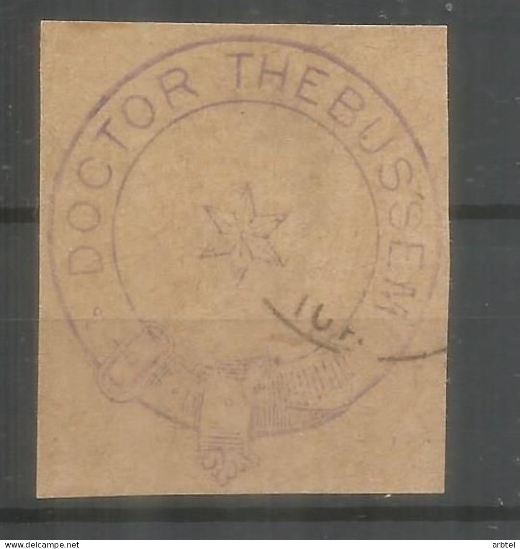 FRAGMENTO CON MARCA DE FRANQUICIA DOCTOR THEBUSSEM CARTERO HONORARIO - Postage Free