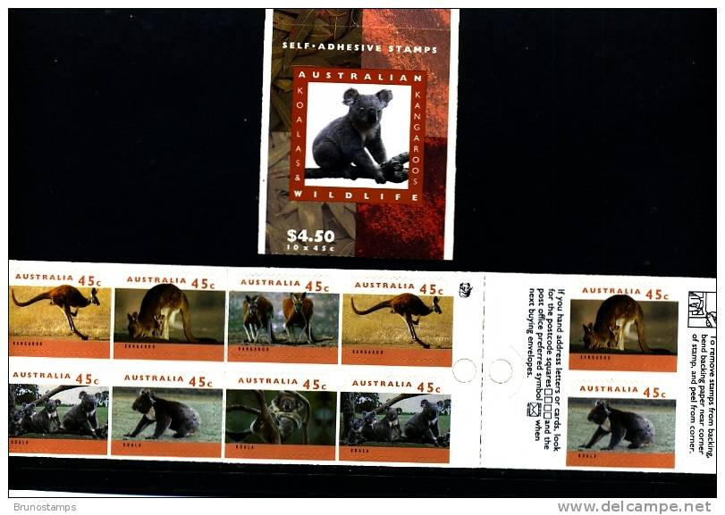 AUSTRALIA - 1994  $ 4.50 KOALAS & KANGAROOS BOOKLET 1 KOALA REPRINT MINT NH SG SB85 - Carnets