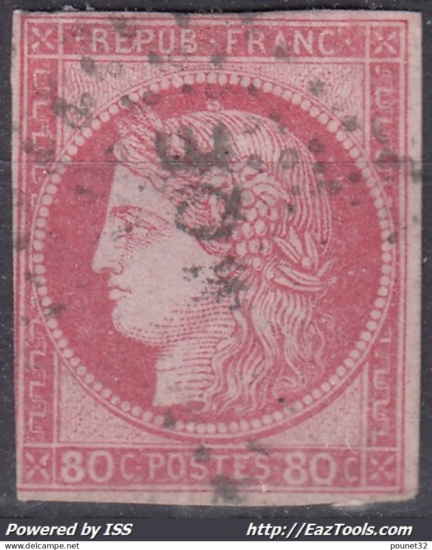 COLONIES GENERALES : CERES N° 21 RARE OBLITERATION MQE MARTINIQUE - COTE 400 € - Cérès