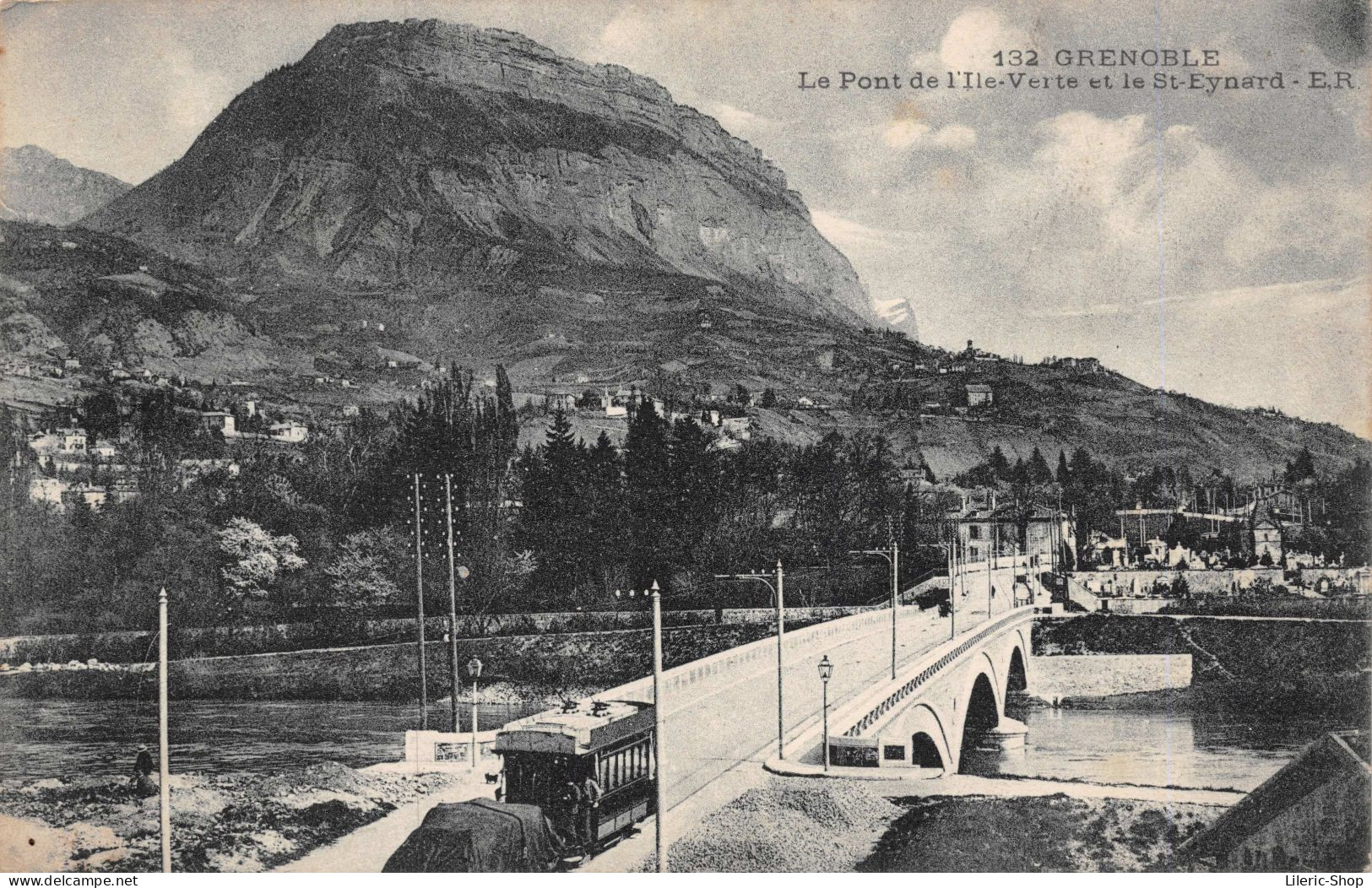 GRENOBLE (38)  Ligne Des Tramways GRENOBLE - CHAPAREILLAN Le Pont De L'Ile Verte, Le ST EYNARD - Grenoble