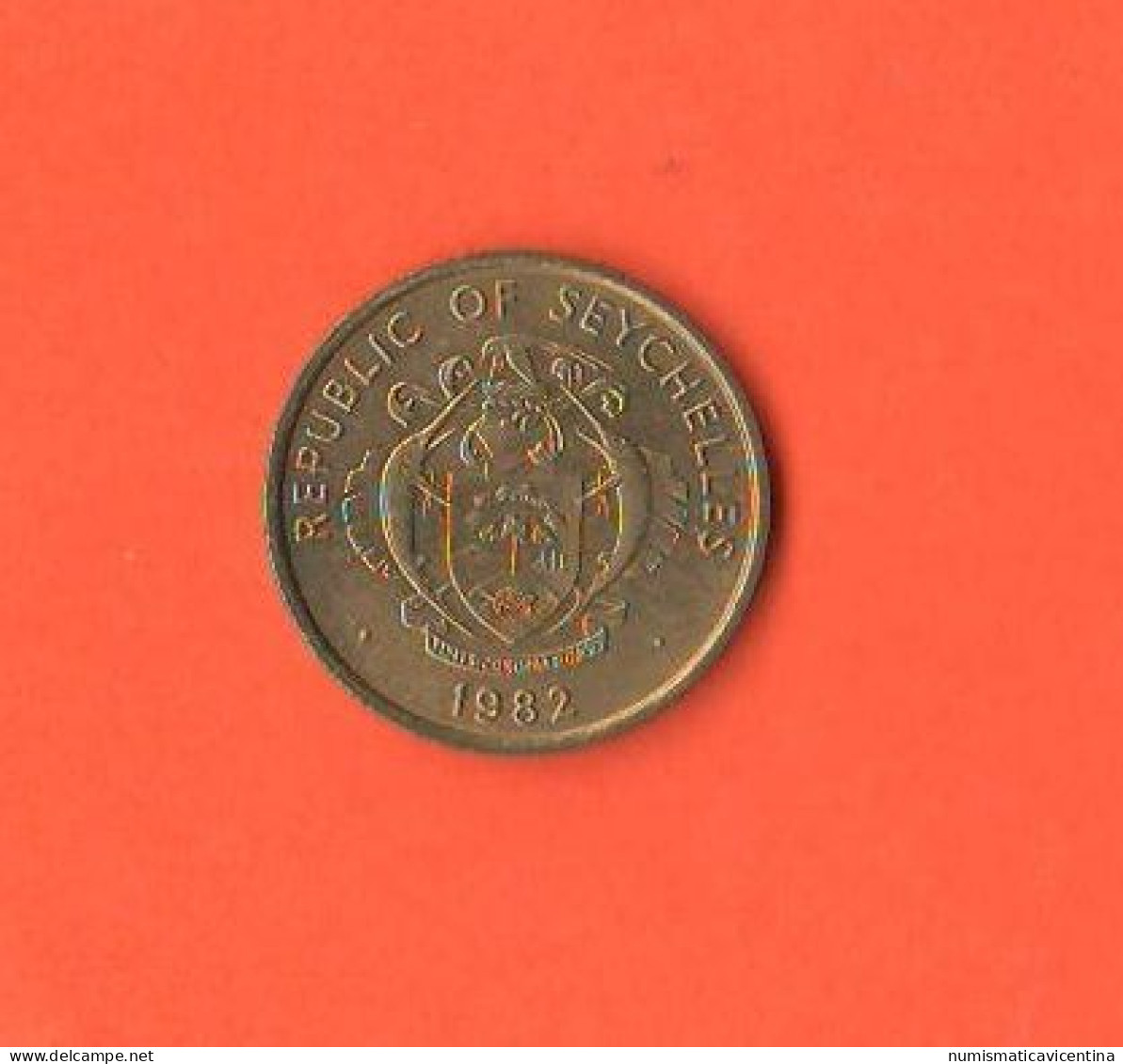 Seychelles 1  One Cent 1982 Brass Coin - Seychelles