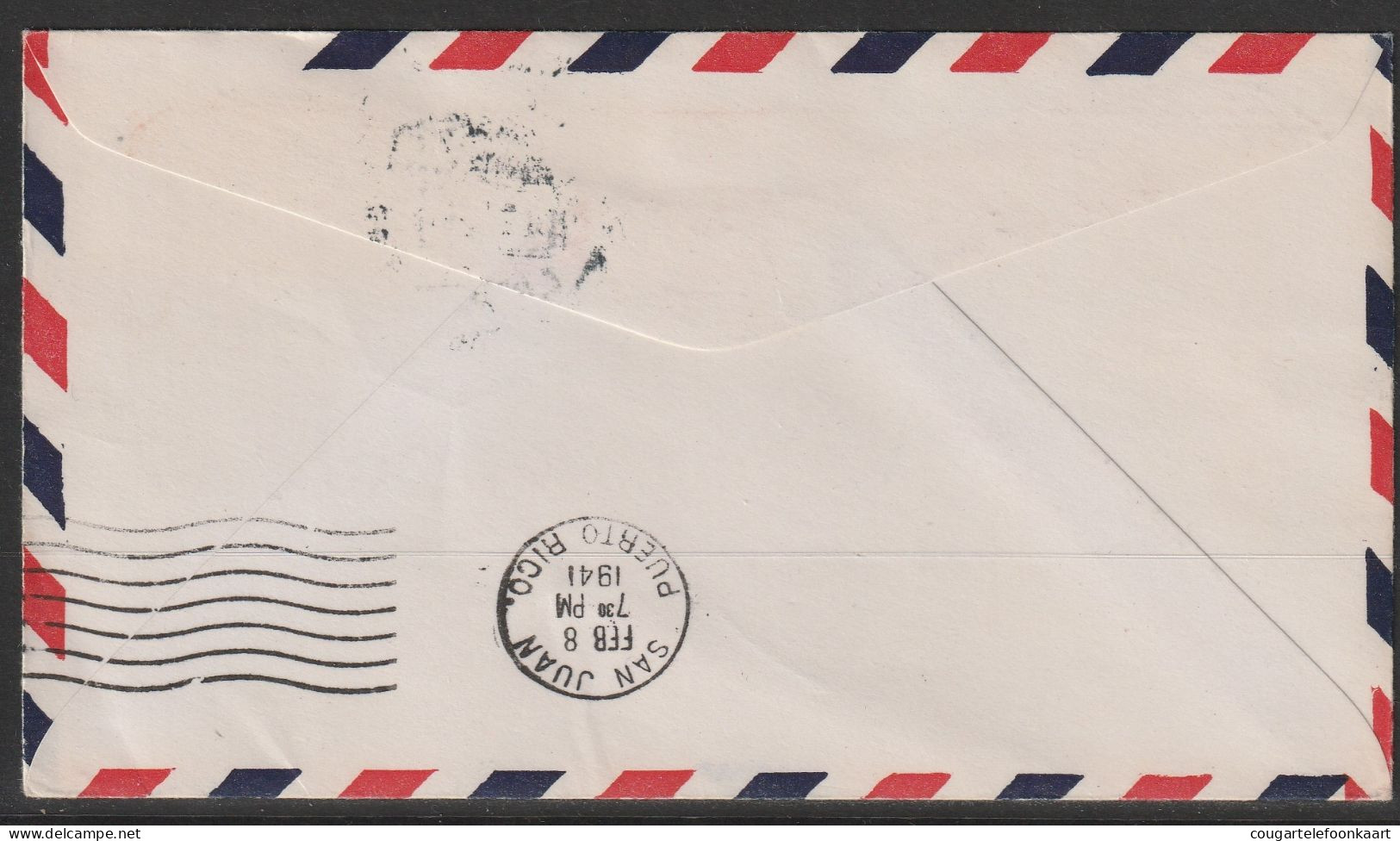 1941, First Flight Cover, Lisbon-San Juan - Sonstige & Ohne Zuordnung