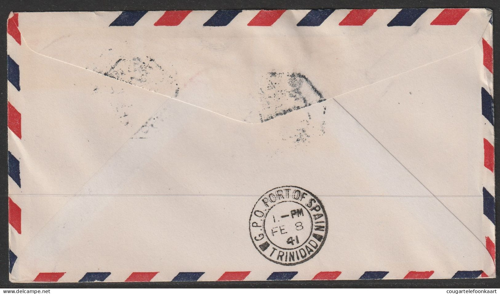 1941, First Flight Cover, Lisbon-Port Of Spain - Other & Unclassified