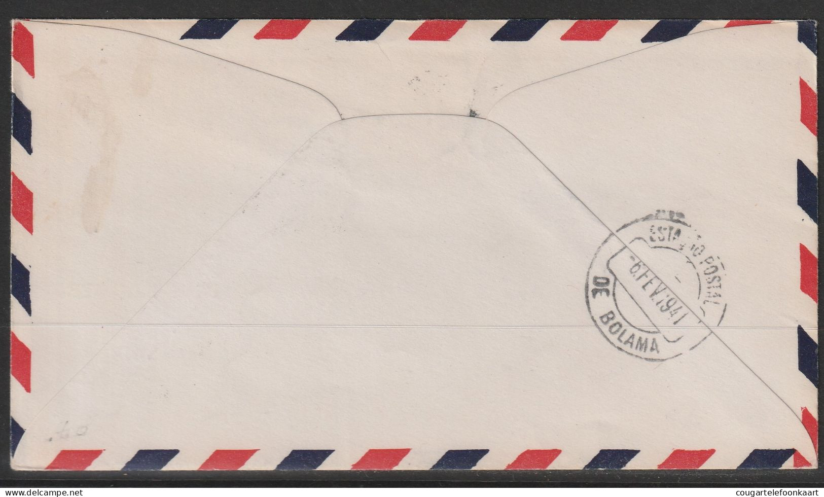 1941, First Flight Cover, Lisbon-Boloma - Otros & Sin Clasificación