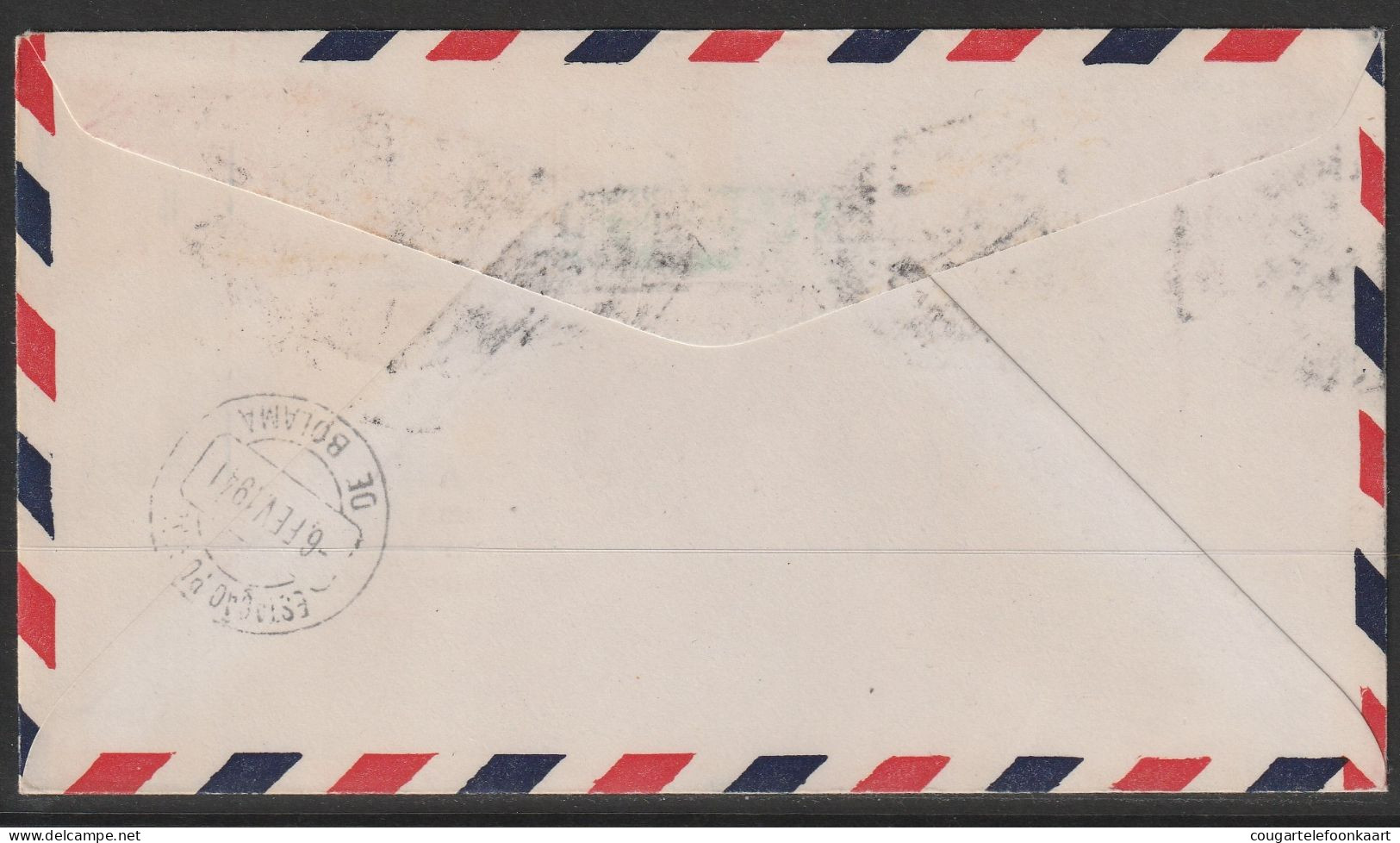 1941, First Flight Cover, Horta-New York - Andere & Zonder Classificatie