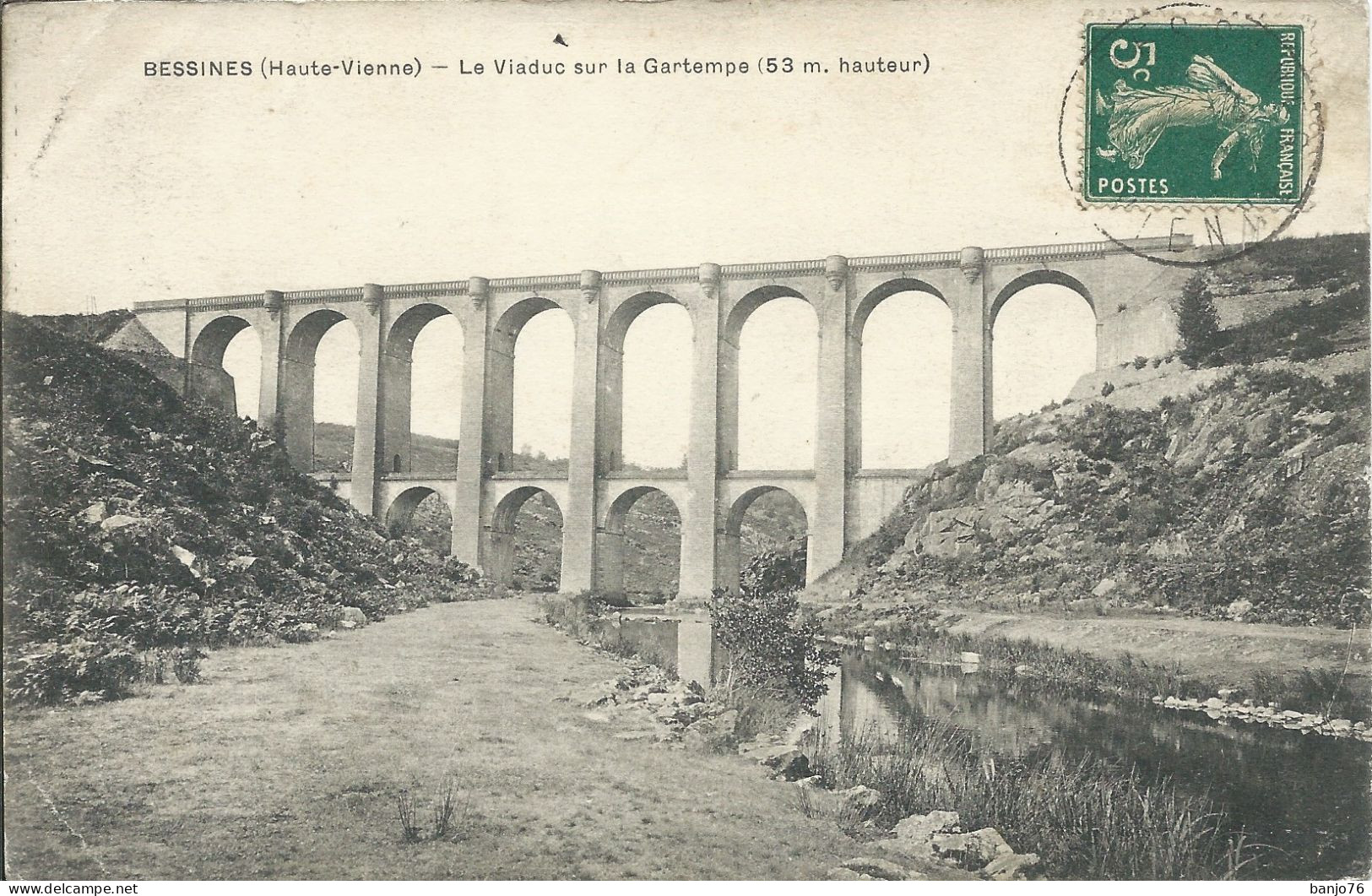 Bessines (87) - Le Viaduc Sur La Gartempe (53 M Hauteur) - Bessines Sur Gartempe