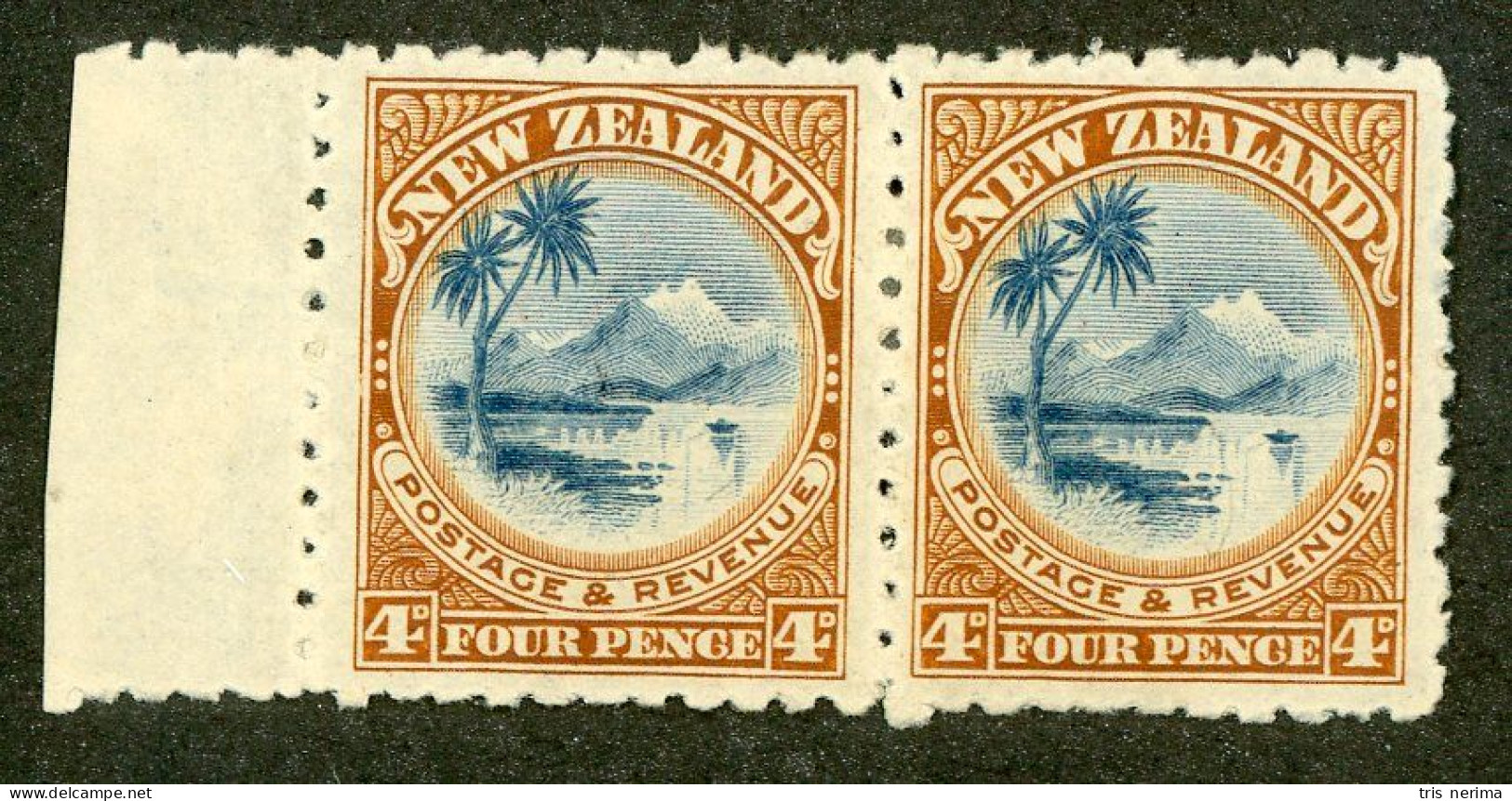 136 New Zealand 1900 Scott #90 Mlh* (Lower Bids 20% Off) - Unused Stamps