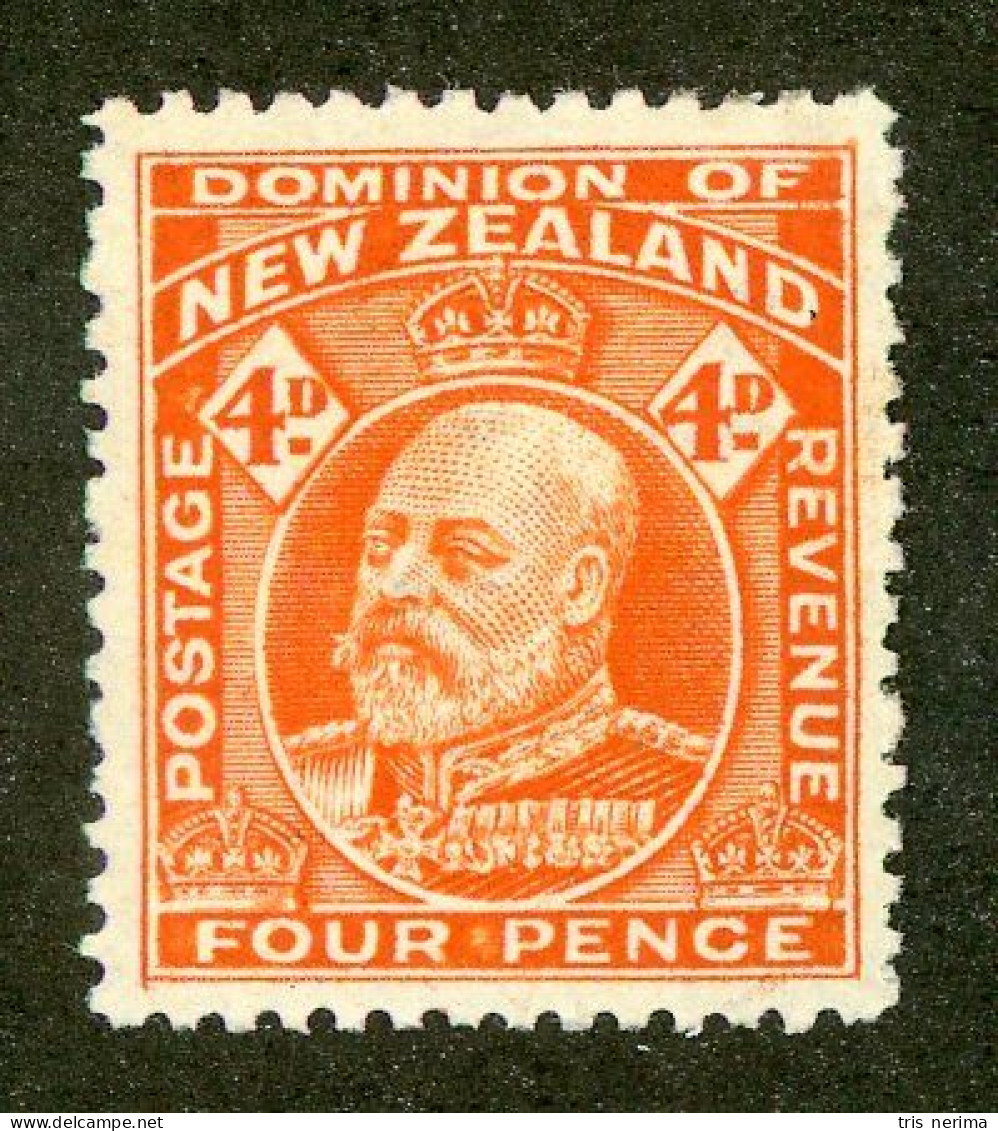 141 New Zealand 1906 Scott #134 M* (Lower Bids 20% Off) - Ungebraucht