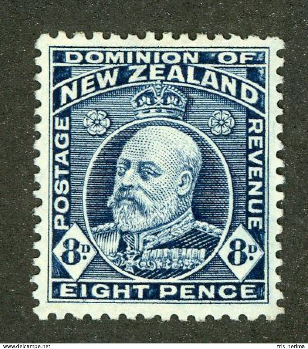 142 New Zealand 1909 Scott #138 Mlh* (Lower Bids 20% Off) - Unused Stamps