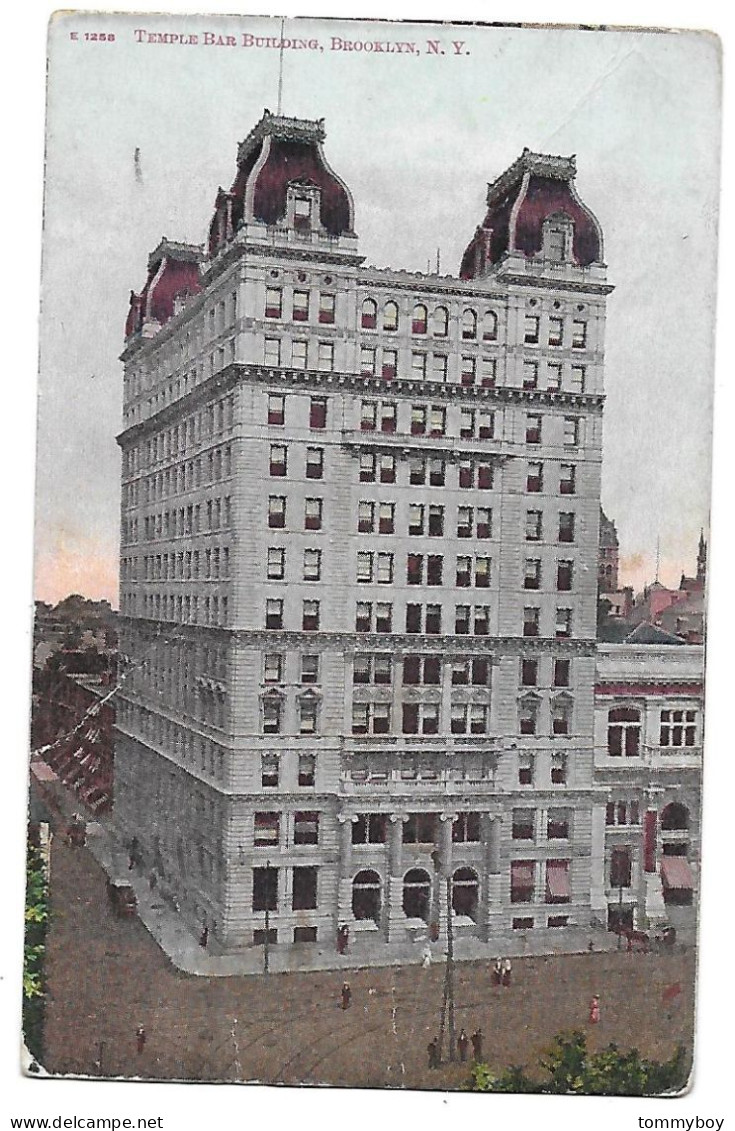 CPA Temple Bar Building, Brooklyn N. Y. (lower Condition, Pleat) - Brooklyn