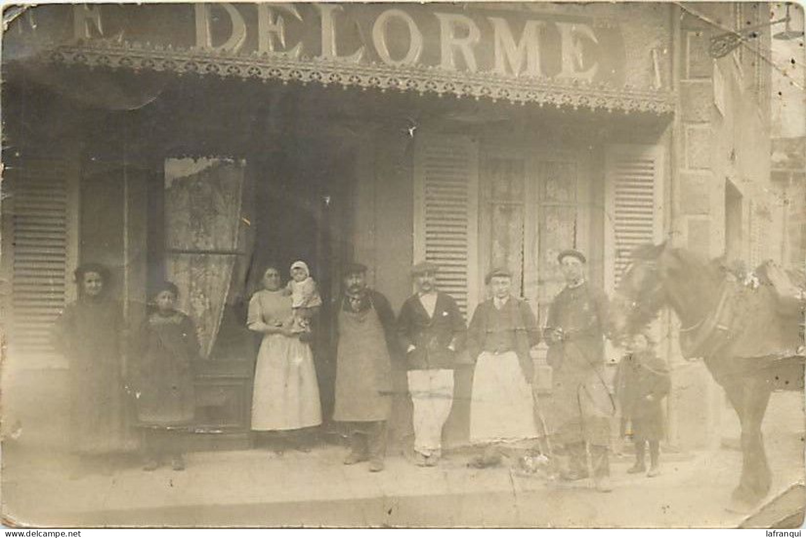 Theme Div-ref TT589- Carte Photo -commerce - Devanture Magasin Delorme - - Magasins