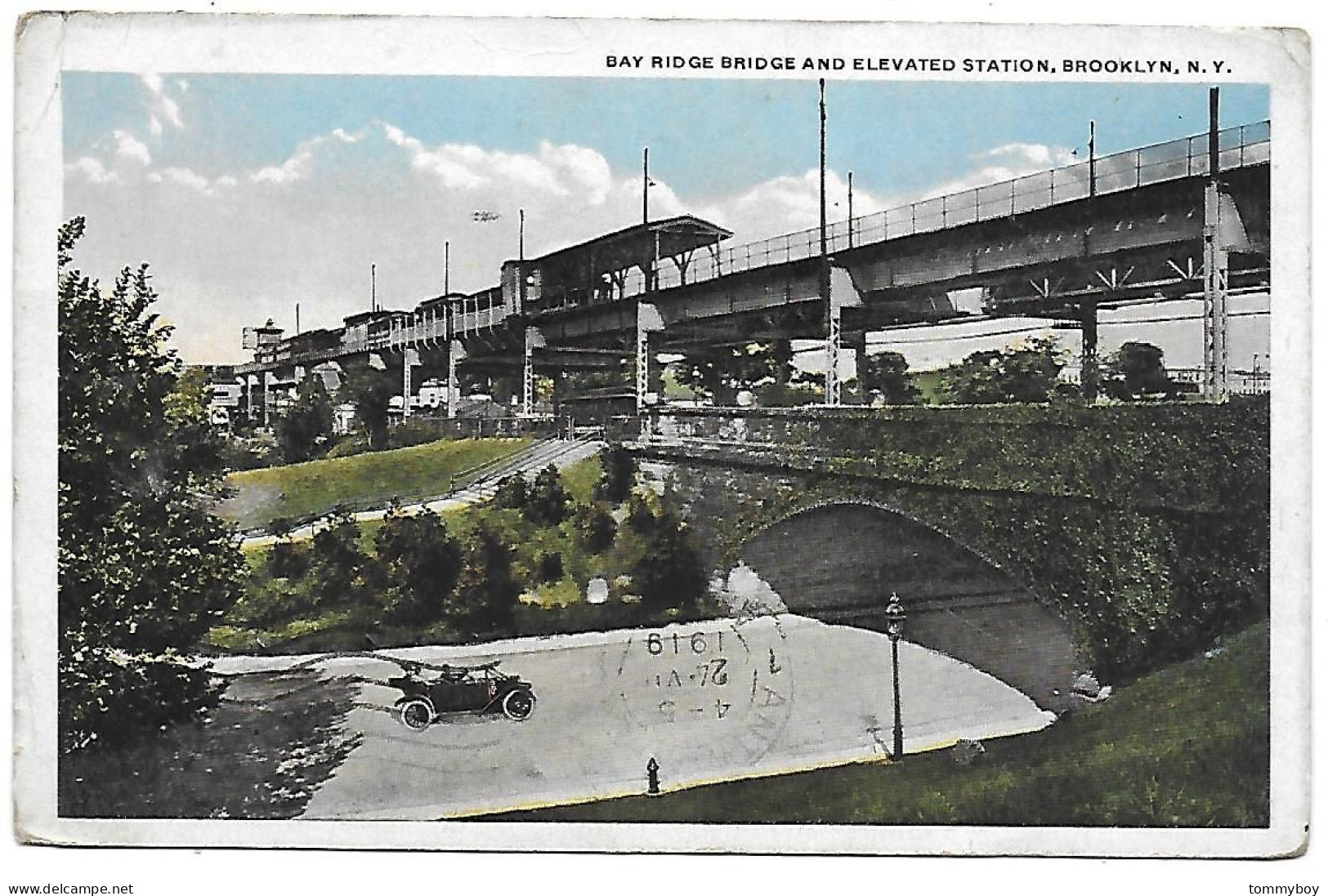 CPA Bay Ridge Bridge And Elevated Station, Brooklyn, N. Y. - Brooklyn