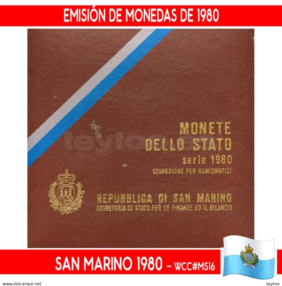 J0036# San Marino 1980. Emisión De Monedas Anual (BU) WCC#MS16 - San Marino