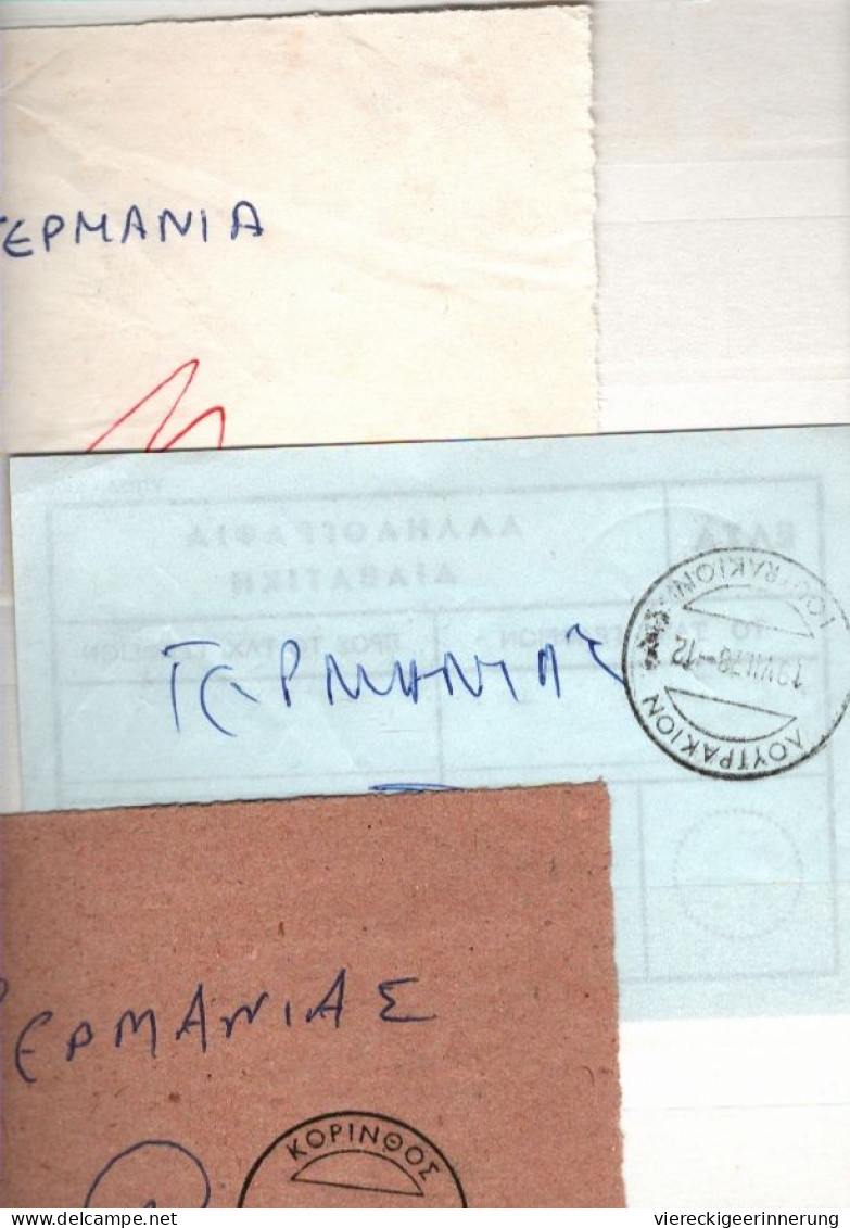 !  Sammlung im Album von 163 R-Zetteln aus Griechenland, Greece, Einschreibzettel, Recozettel